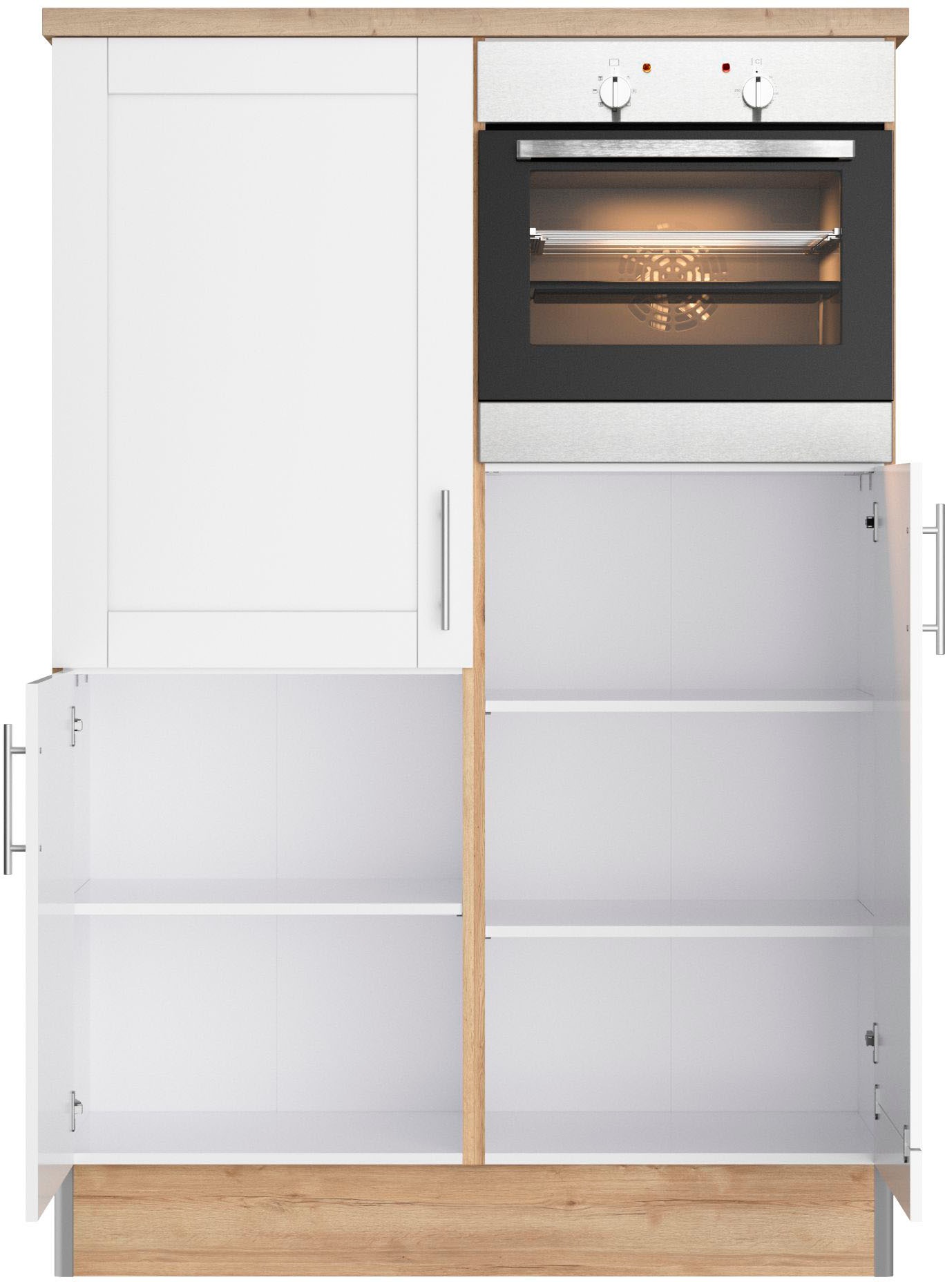 OPTIFIT Küche »Ahus, Hochschrankmodul«, Breite 120 cm,wahlweise mit E-Geräten,Soft-Close-Funktion