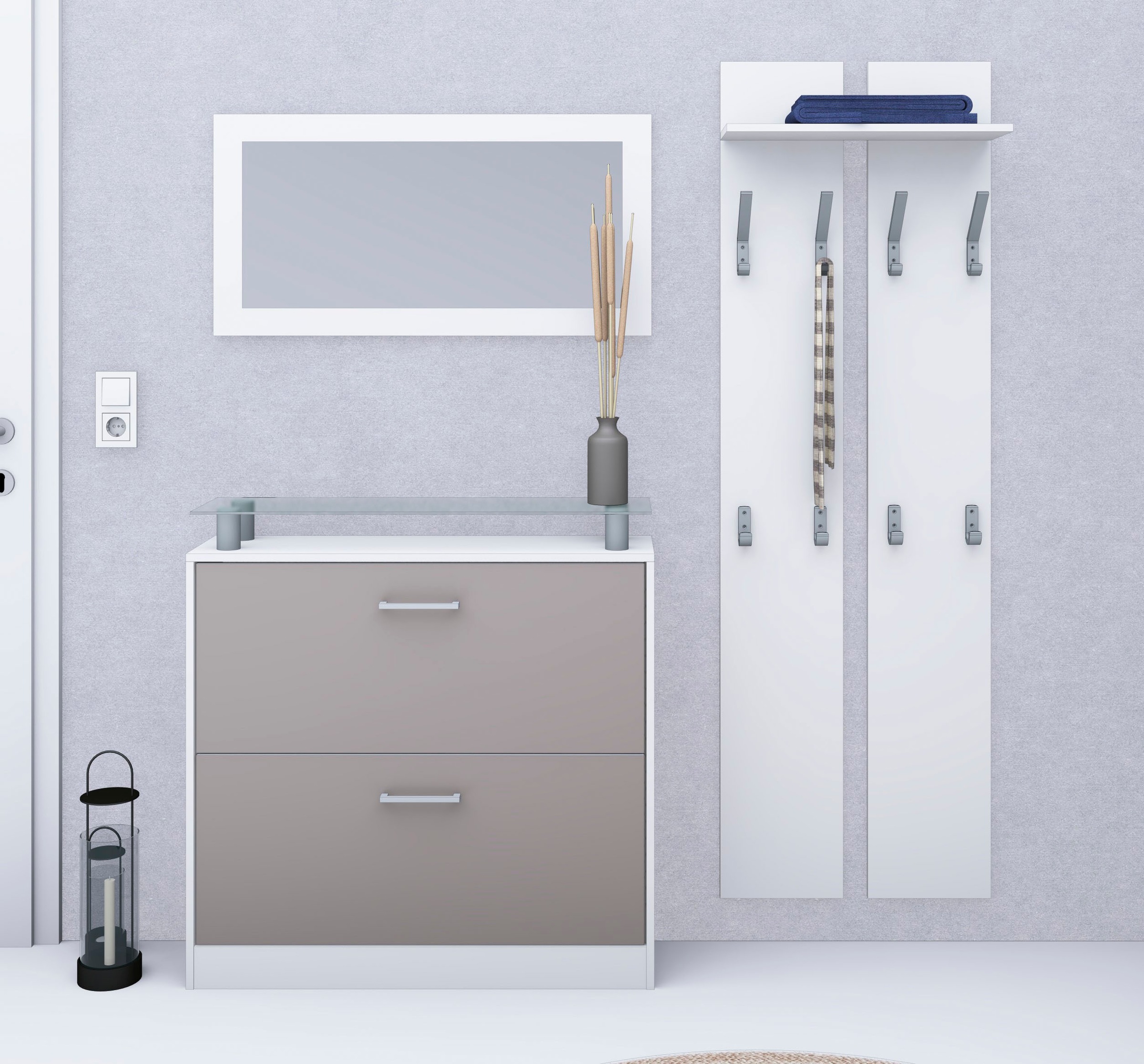 borchardt Möbel Garderoben-Set "Finn" Set, 3 Stk. tlg. günstig online kaufen