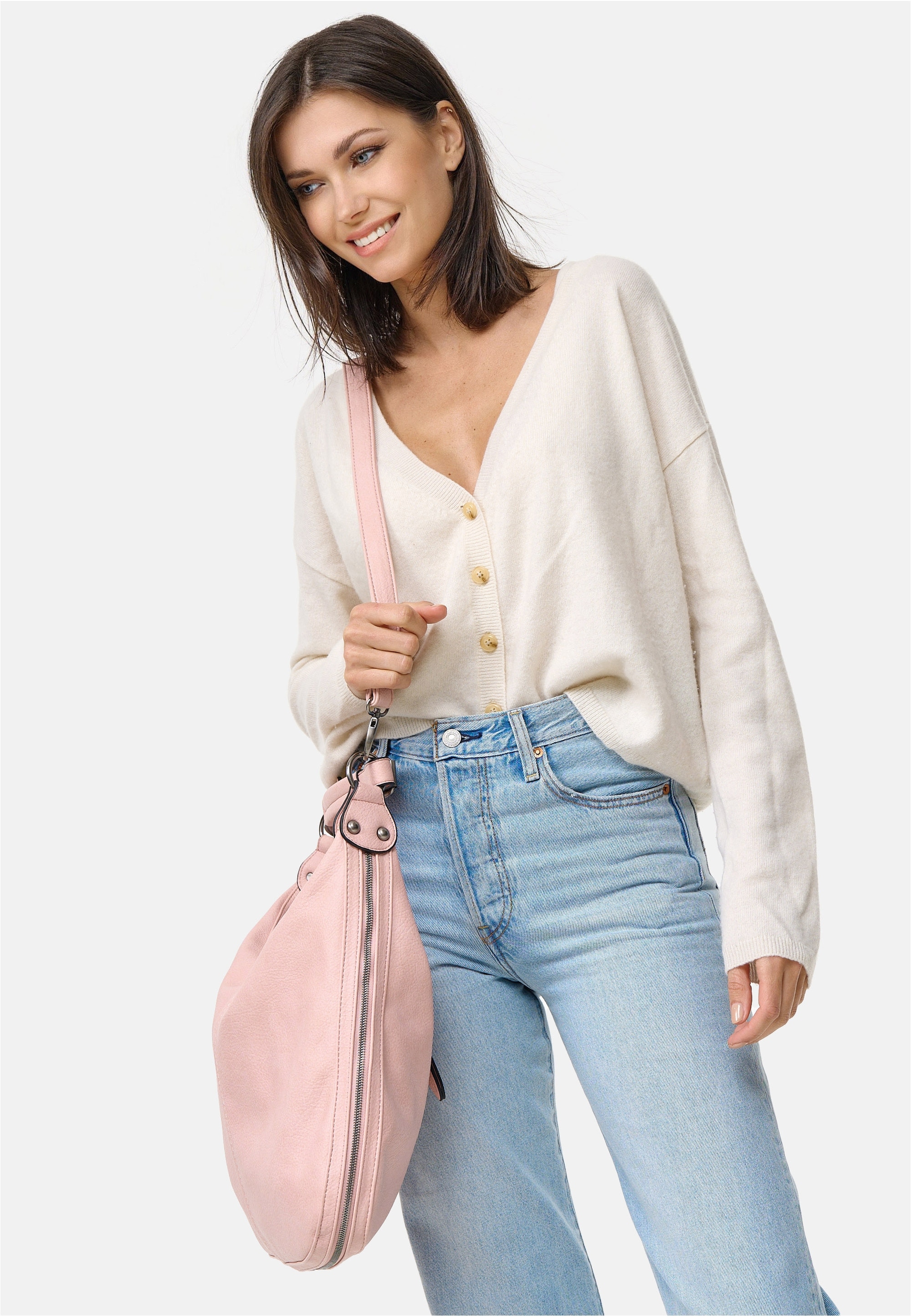 Harpa Schultertasche »Tate« durch Reißverschluss erweiterbar