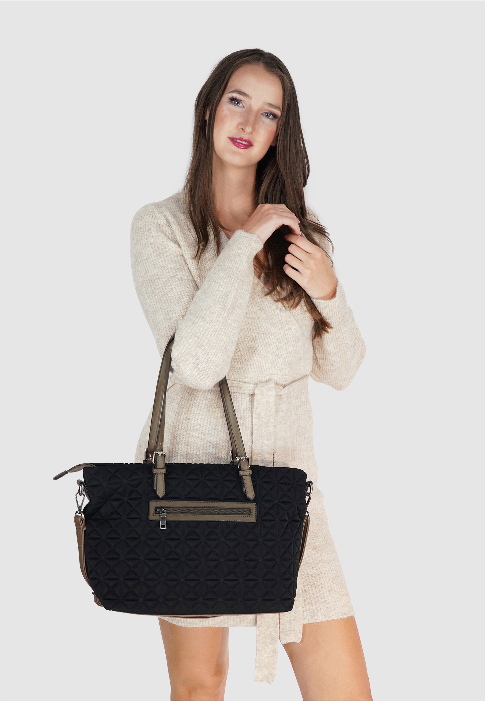 Harpa Henkeltasche »CHAMP« mit Diamant-Steppung