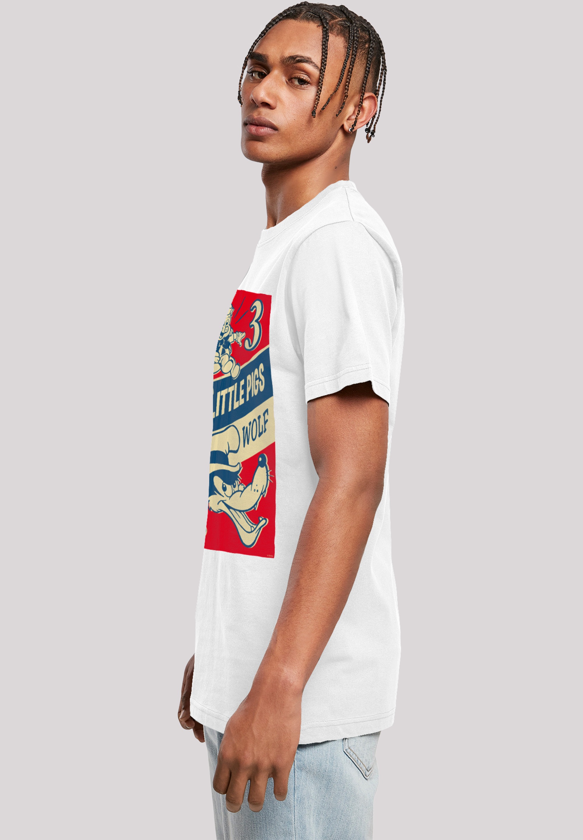 F4NT4STIC T-Shirt »Disney Die Drei Kleinen Schweinchen«, Herren,Premium Merch,Regular-Fit,Basic,Bedruckt