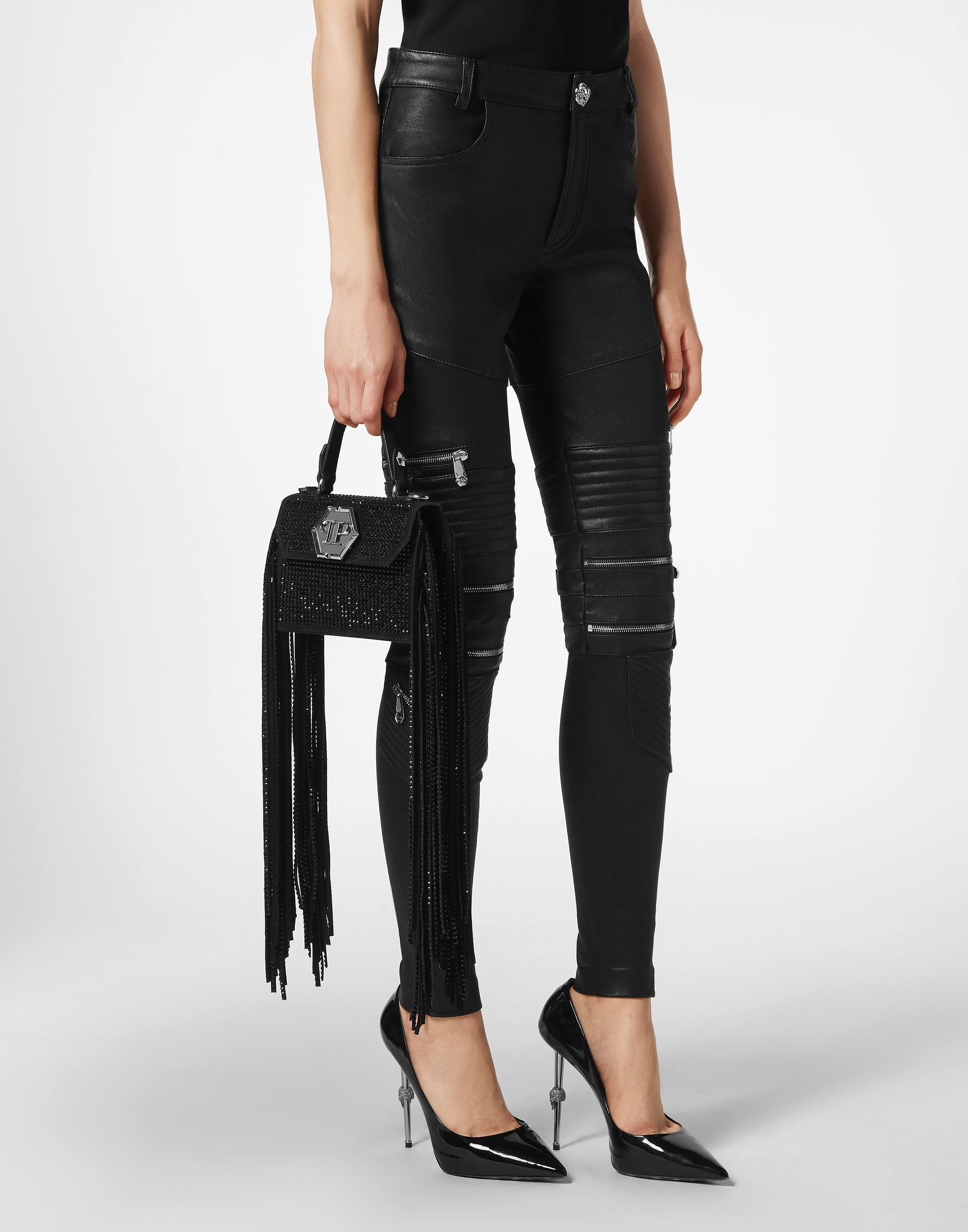 PHILIPP PLEIN Handtasche "Superheroine Mit Schmucksteinen" günstig online kaufen