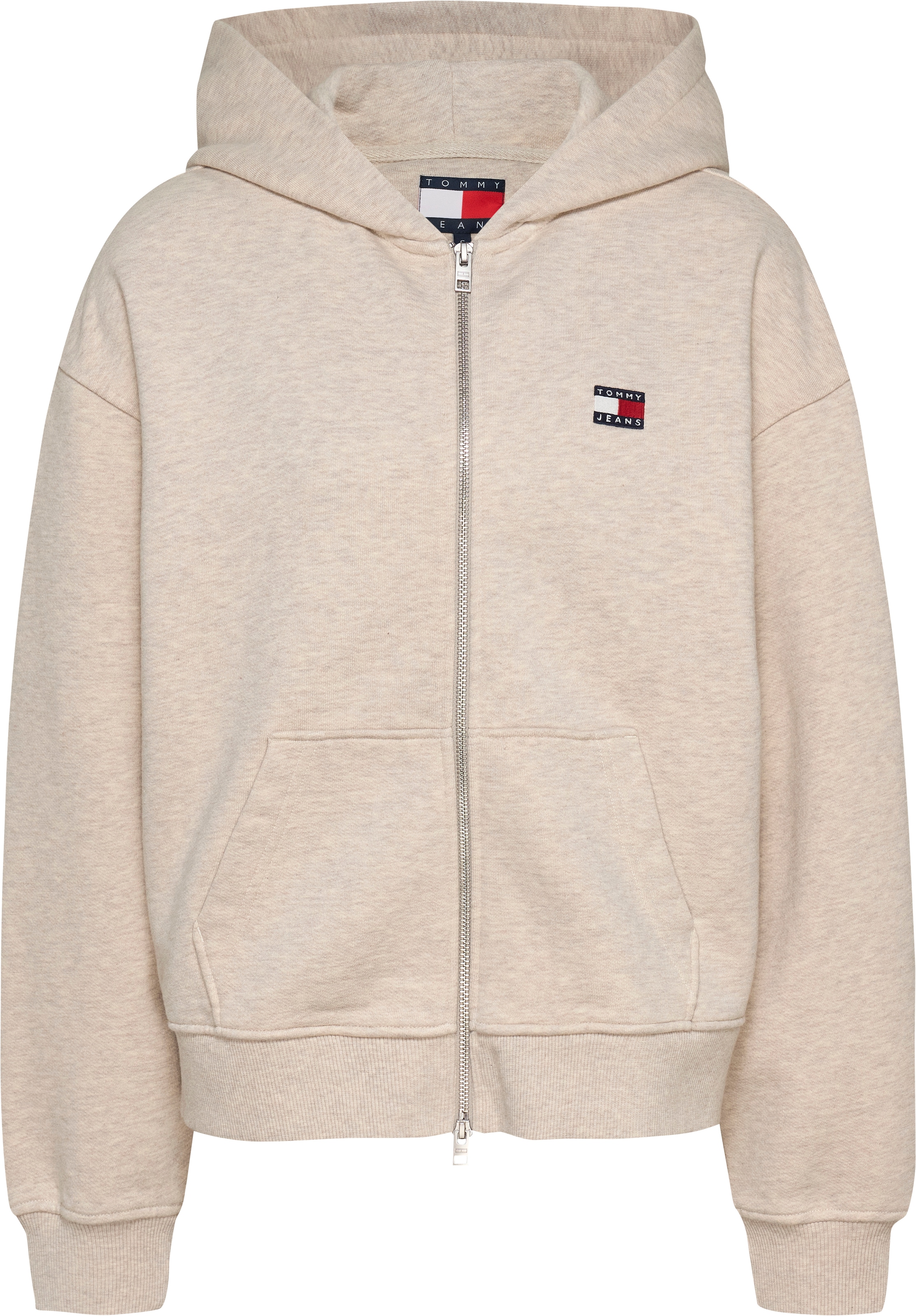 Tommy Jeans Curve Sweatshirt »Sweatshirt TJW BOXY BADG«, in Großen Größen, 2-Wege-Reißverschluss, mit Logostickerei