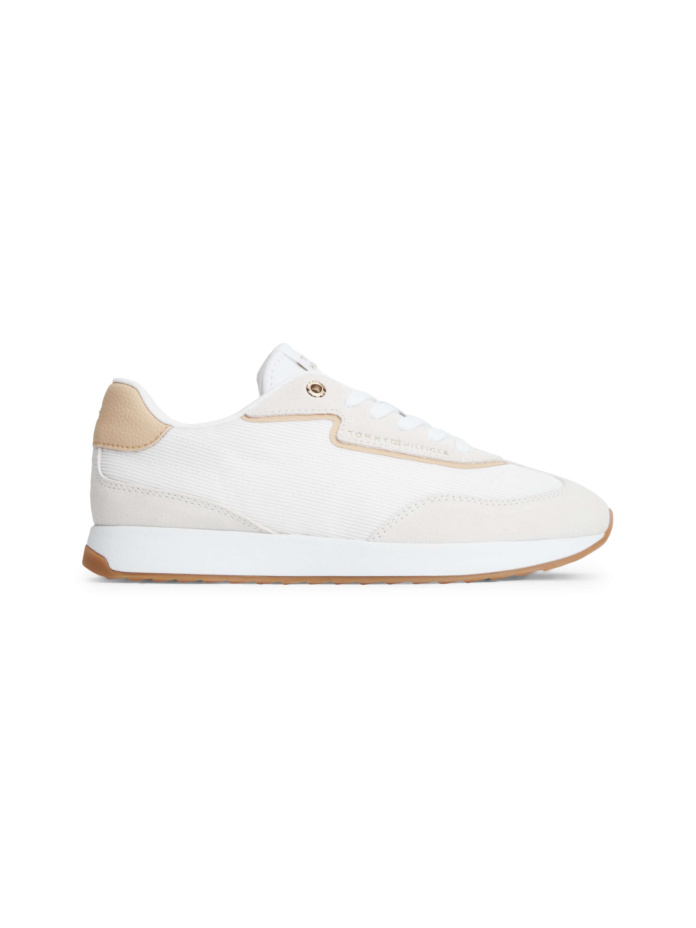 Tommy Hilfiger Sneaker »TH RETRO RUNNER MIX«  Freizeitschuh, Halbschuh, Schnürschuh mit seitlicher Logoprägung