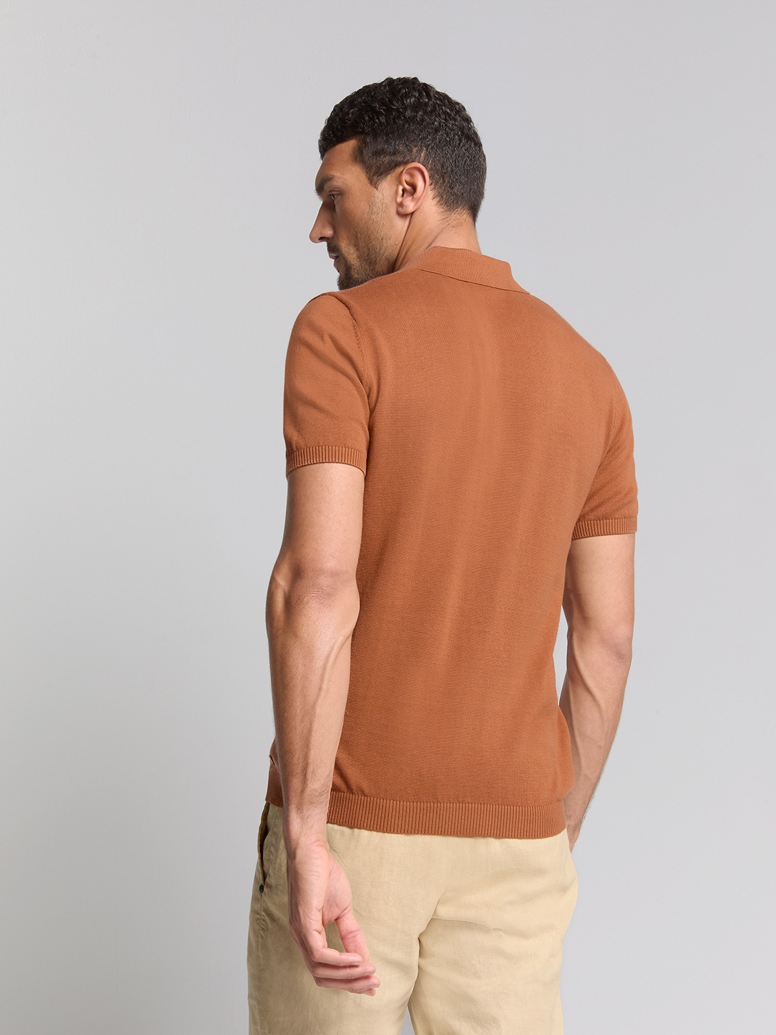 NO EXCESS T-Shirt "No Excess Jacquard Kurzarm Poloshirt" günstig online kaufen