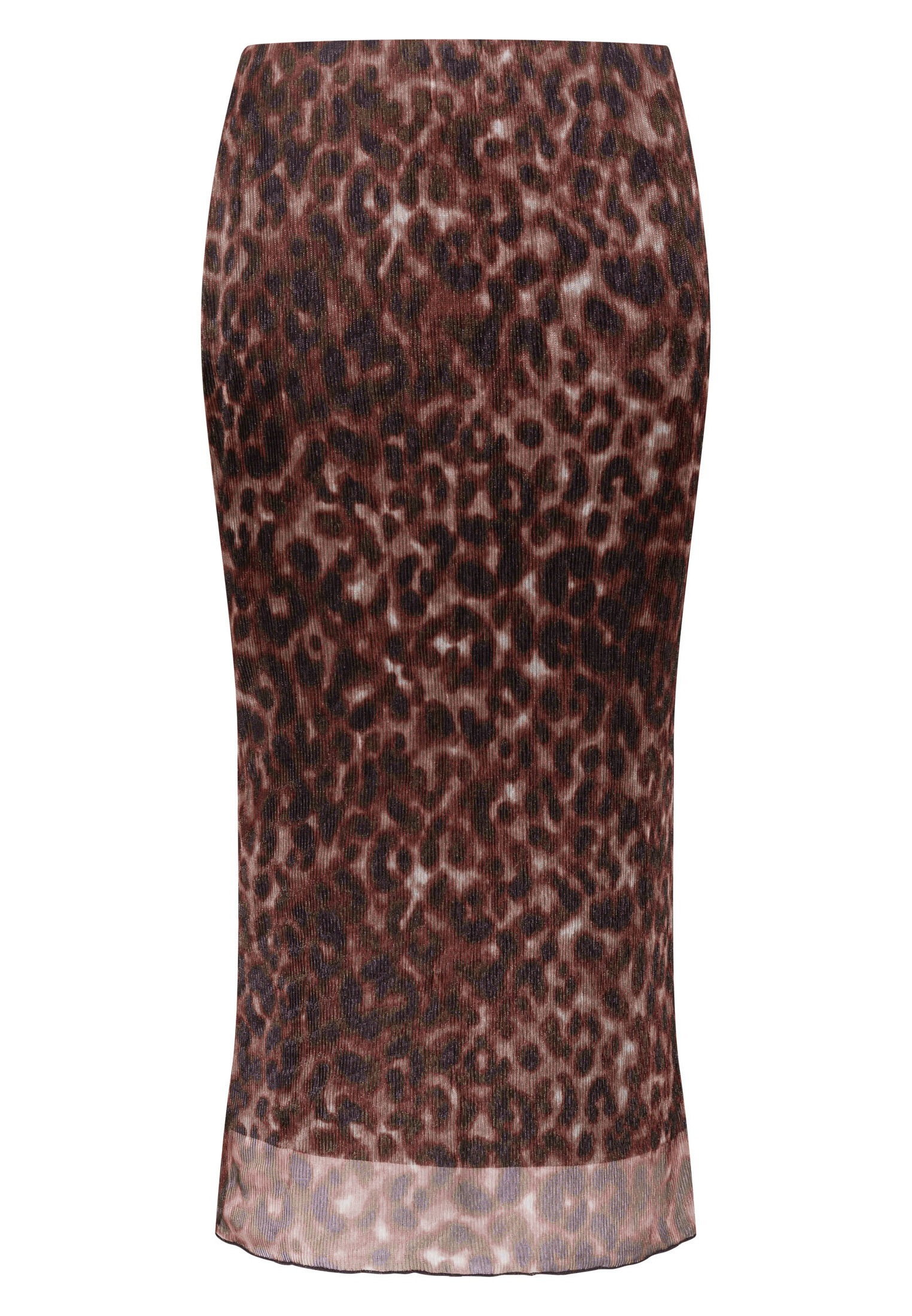 Zero Midirock »zero Midirock mit Animalprint«, Plain/ohne Details