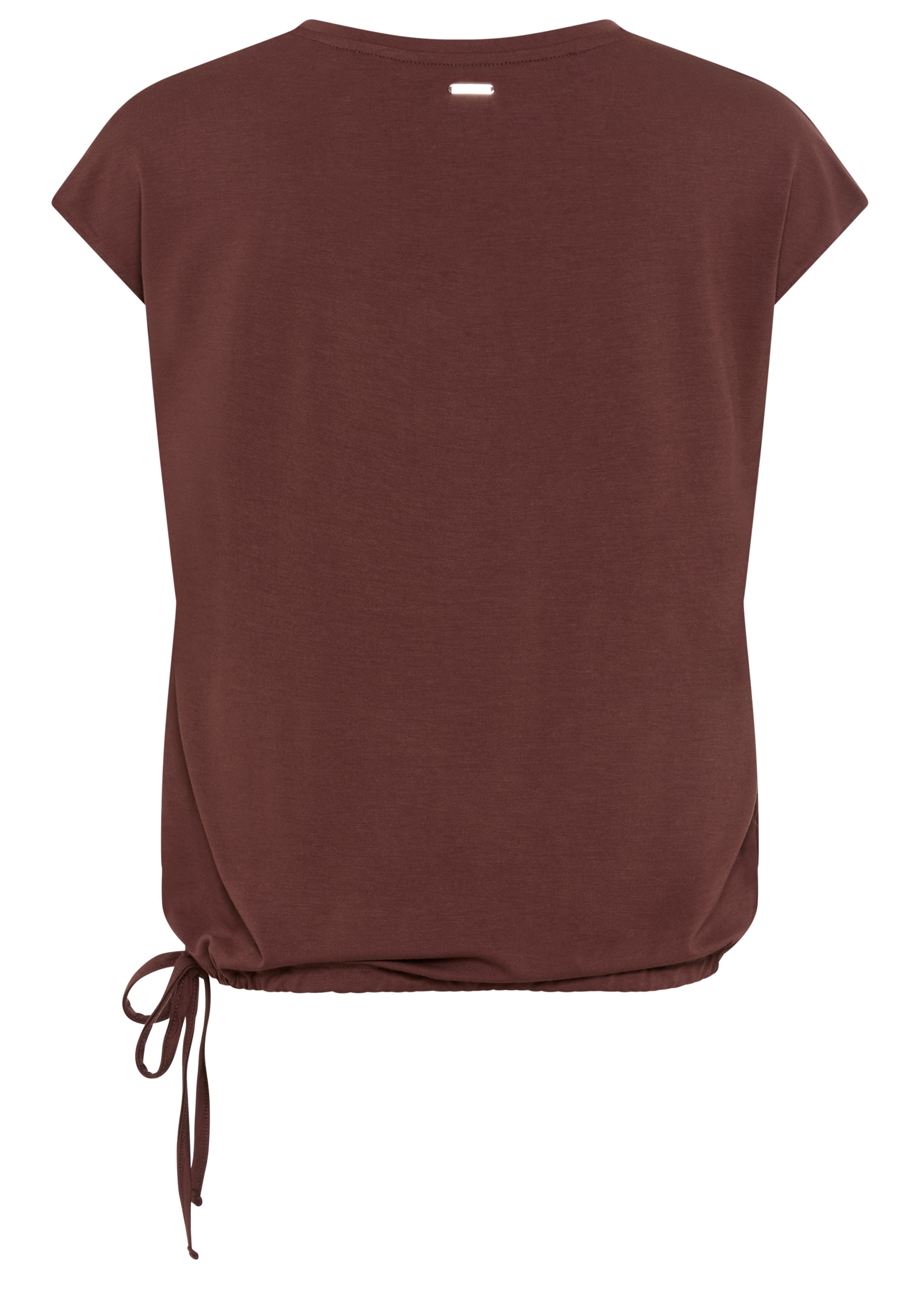 Laura Scott Hemdbluse, Satin-Bluse mit Jersey-Rückenteil und Bindeband - NEUE KOLLEKTION