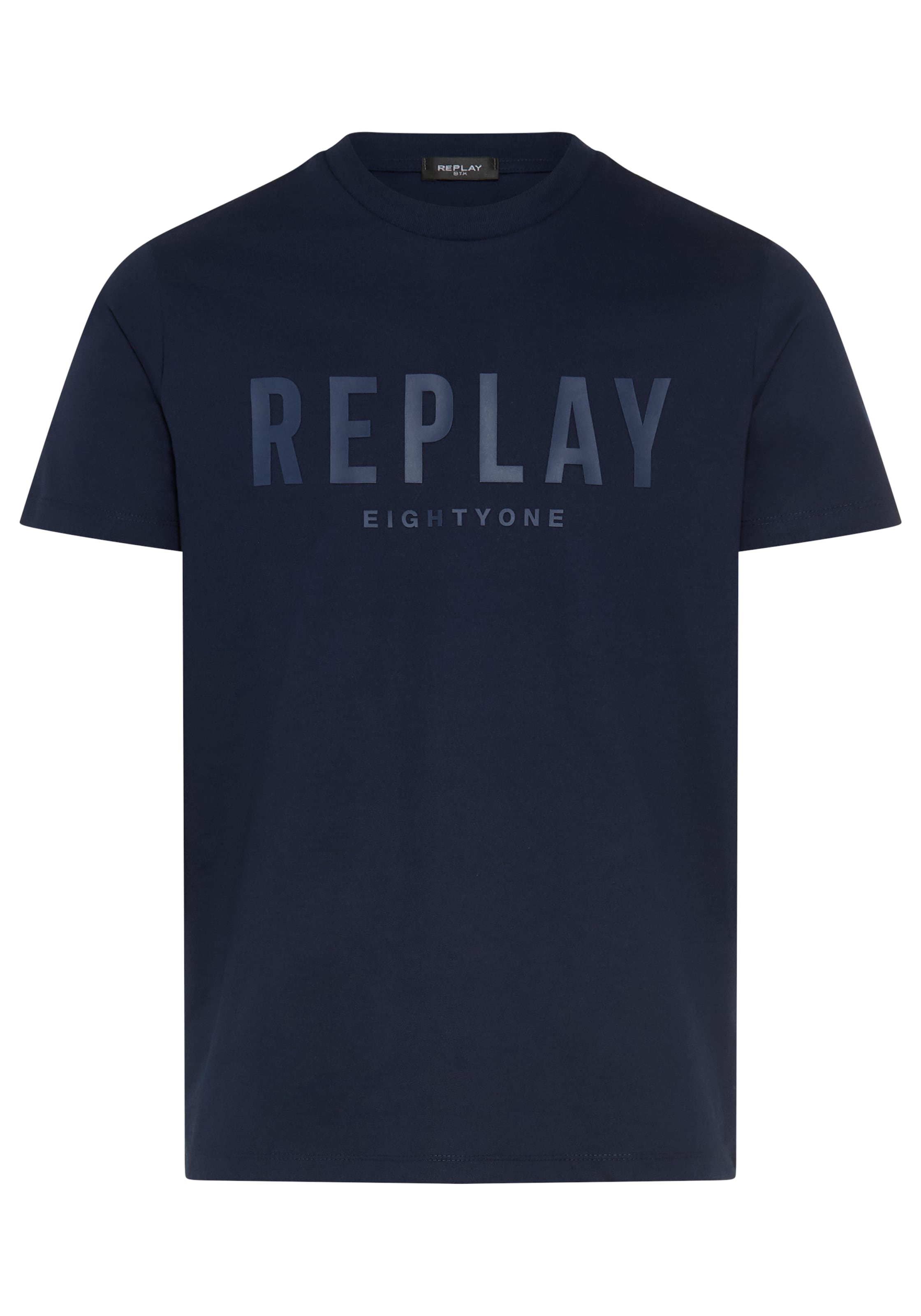 Replay T-Shirt Baumwoll-Qualität, Logoschriftzug günstig online kaufen