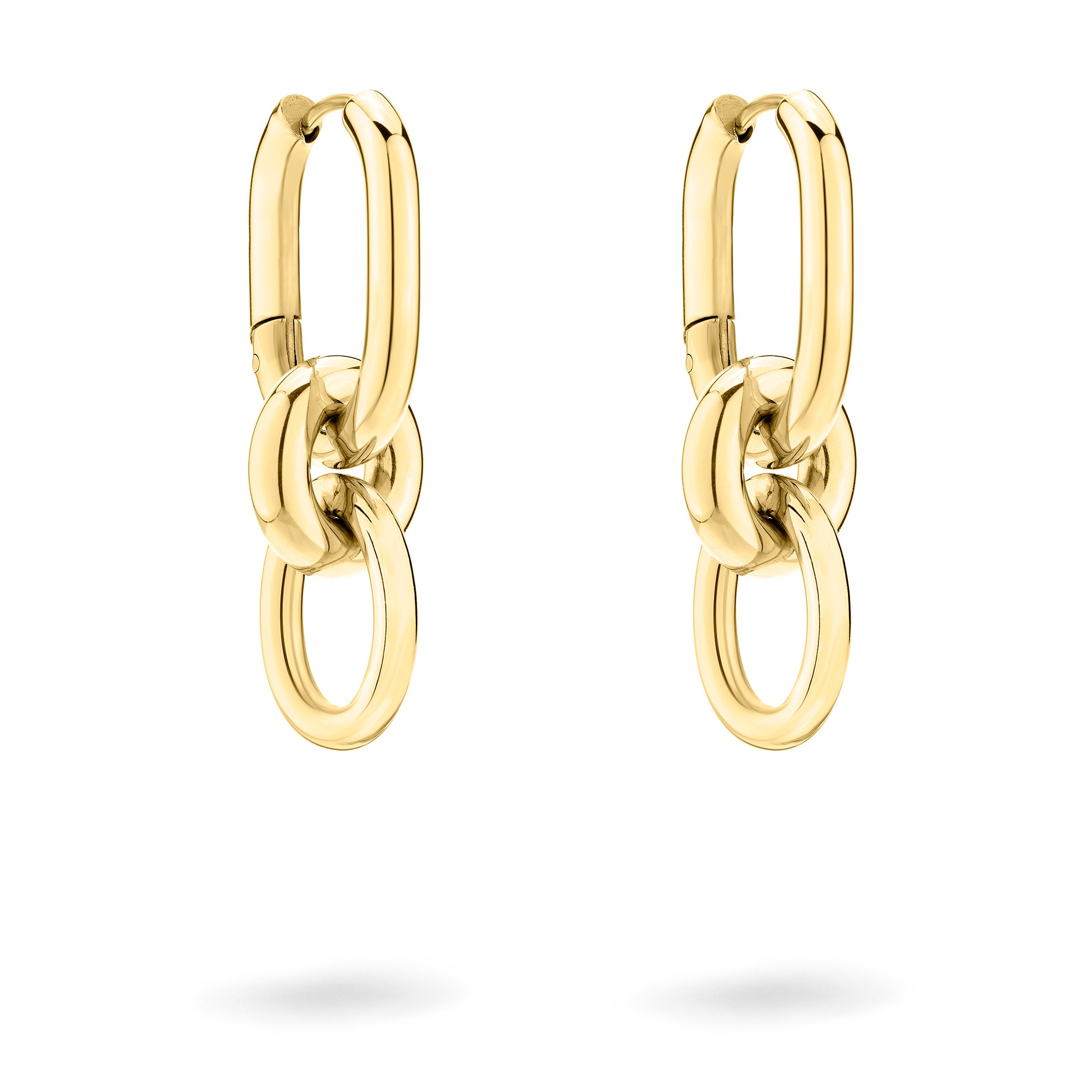 Liebeskind Berlin Paar Creolen »Schmuck Geschenk Edelstahl Ohrringe Modern Knot«, Einhänger abnehmbar