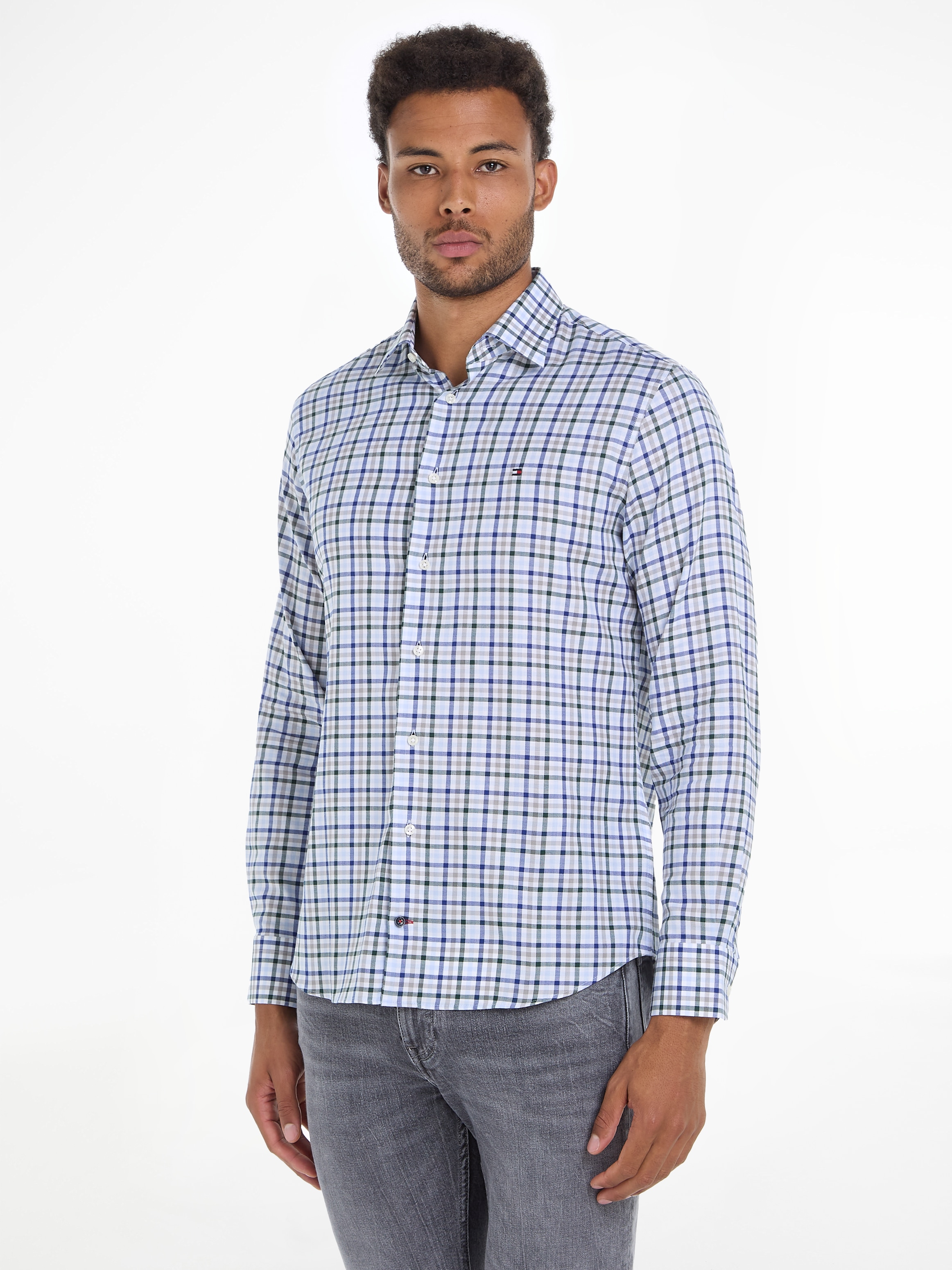 Businesshemd »CL STRETCH TWILL GINGHAM RF SHRT«