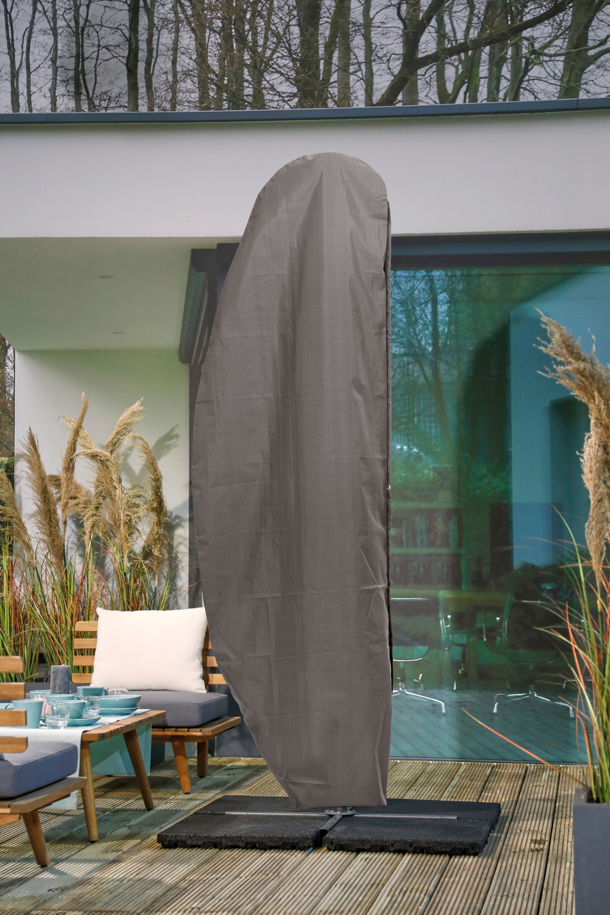 winza outdoor covers Sonnenschirm-Schutzhülle, für Schirme bis ø 400 cm, Maße 260x60/86 cm (für Bogenschirme)