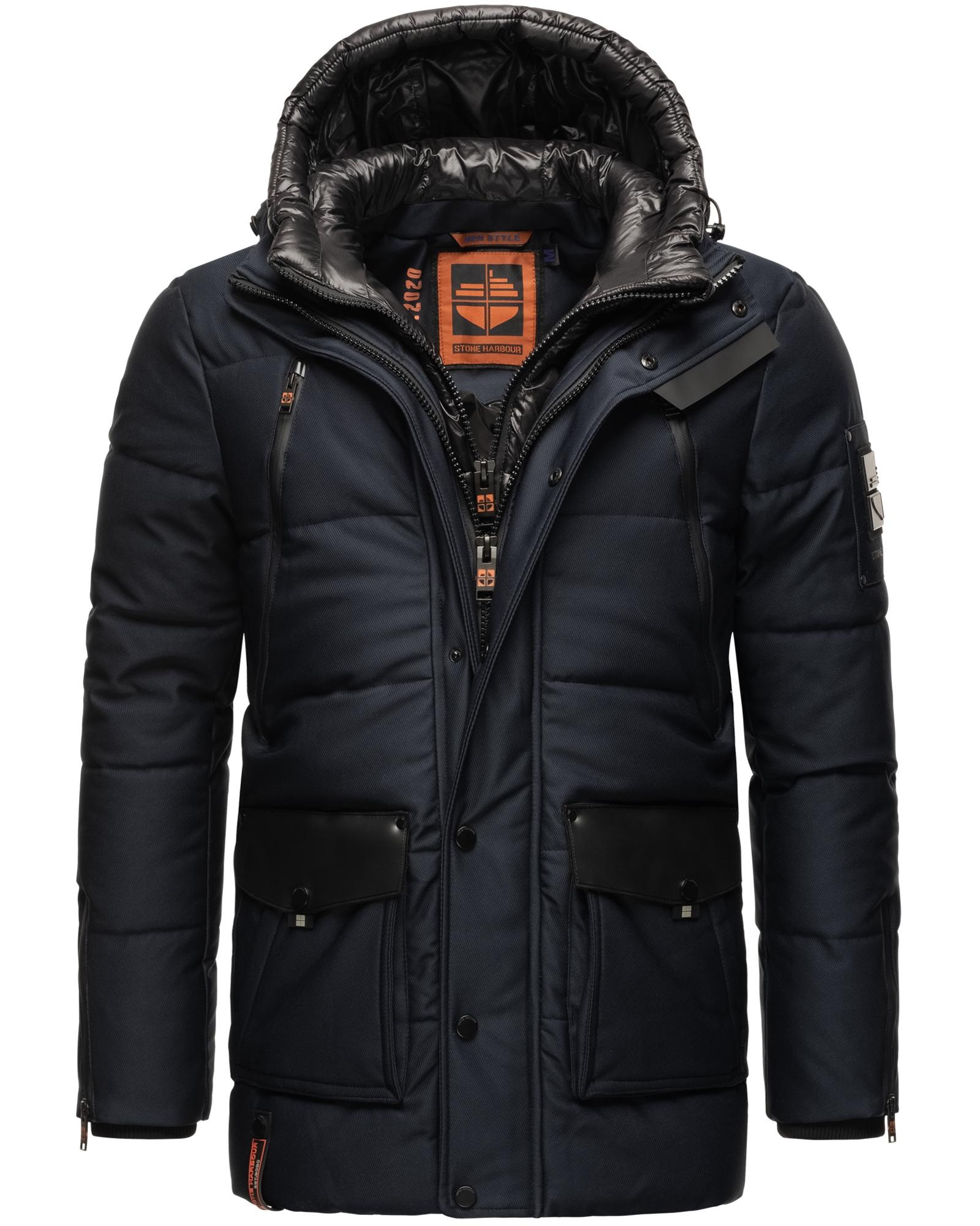 Stone Harbour Winterjacke "Mitjaa" mit Kapuze Warm gefütterter Herren Winte günstig online kaufen