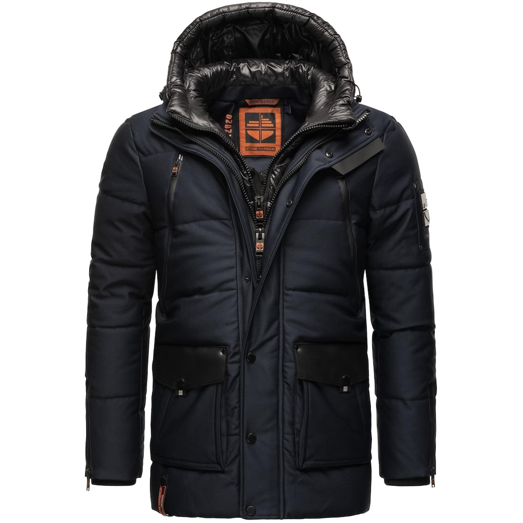 Stone Harbour Winterjacke »Mitjaa«, mit Kapuze