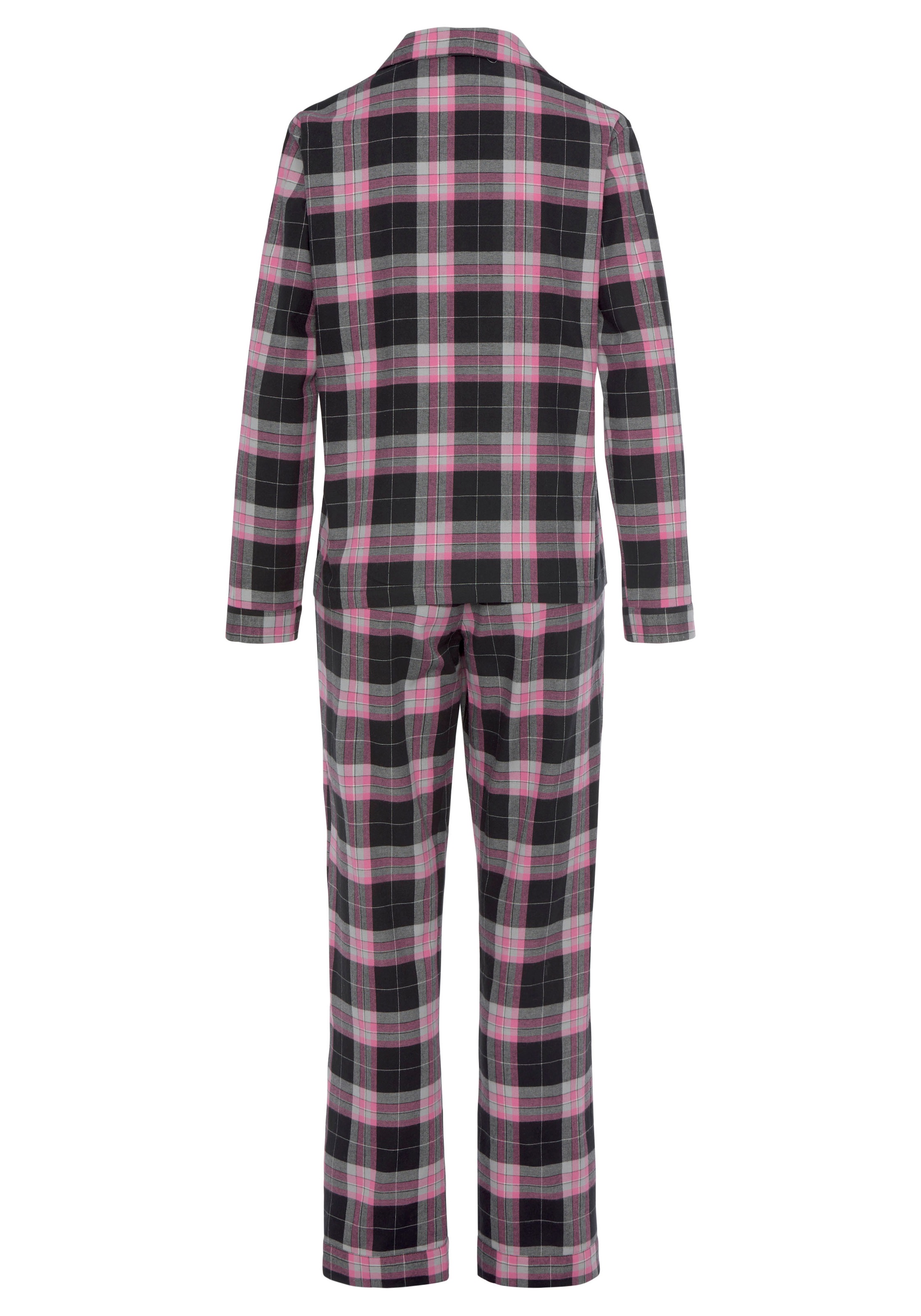 Vivance Dreams Pyjama, (2 tlg.), aus kuschelig weichem Flanell
