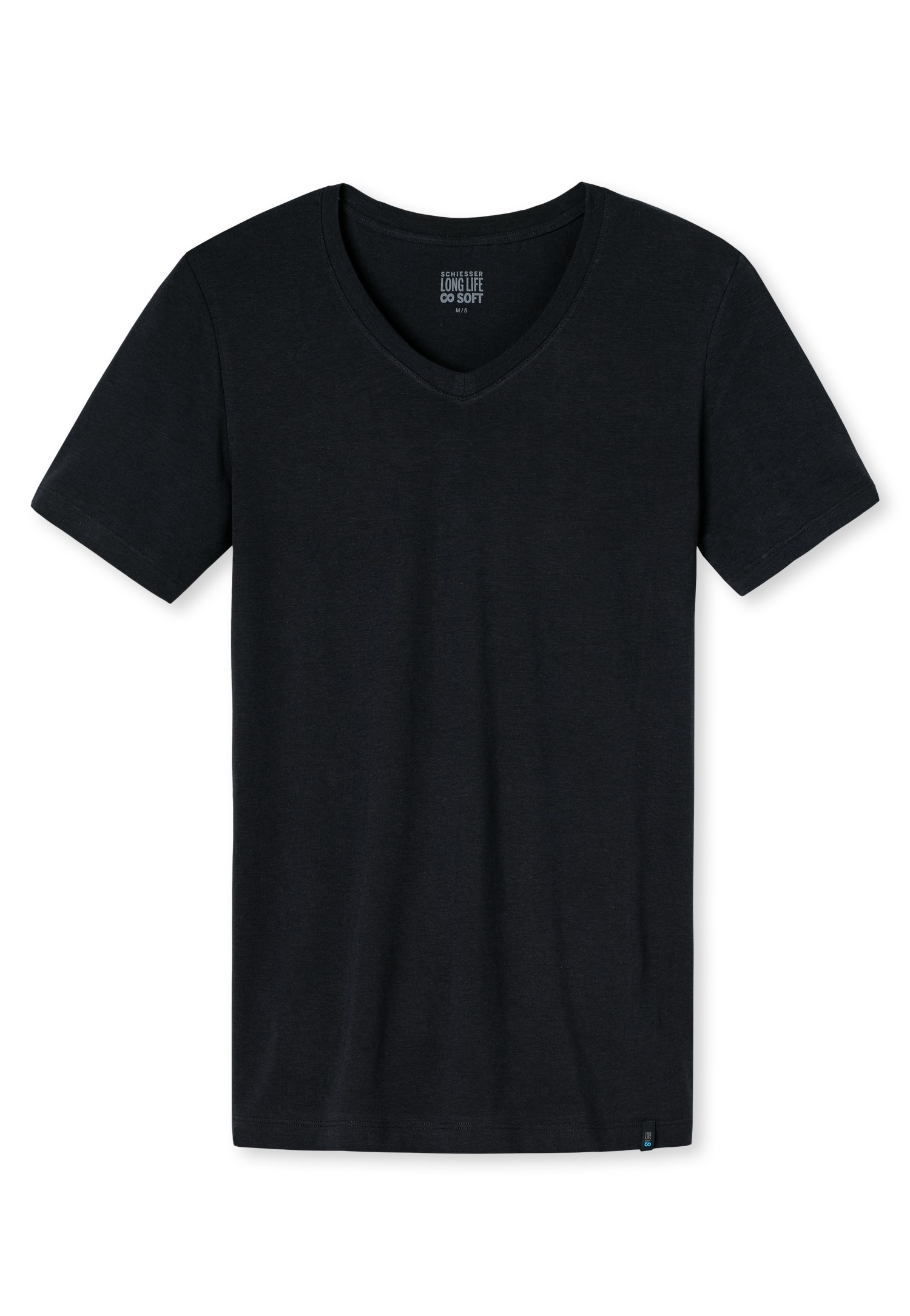 Schiesser T-Shirt "Long Life Soft", V-Ausschnitt, kurzärmelig, reduzierte P günstig online kaufen