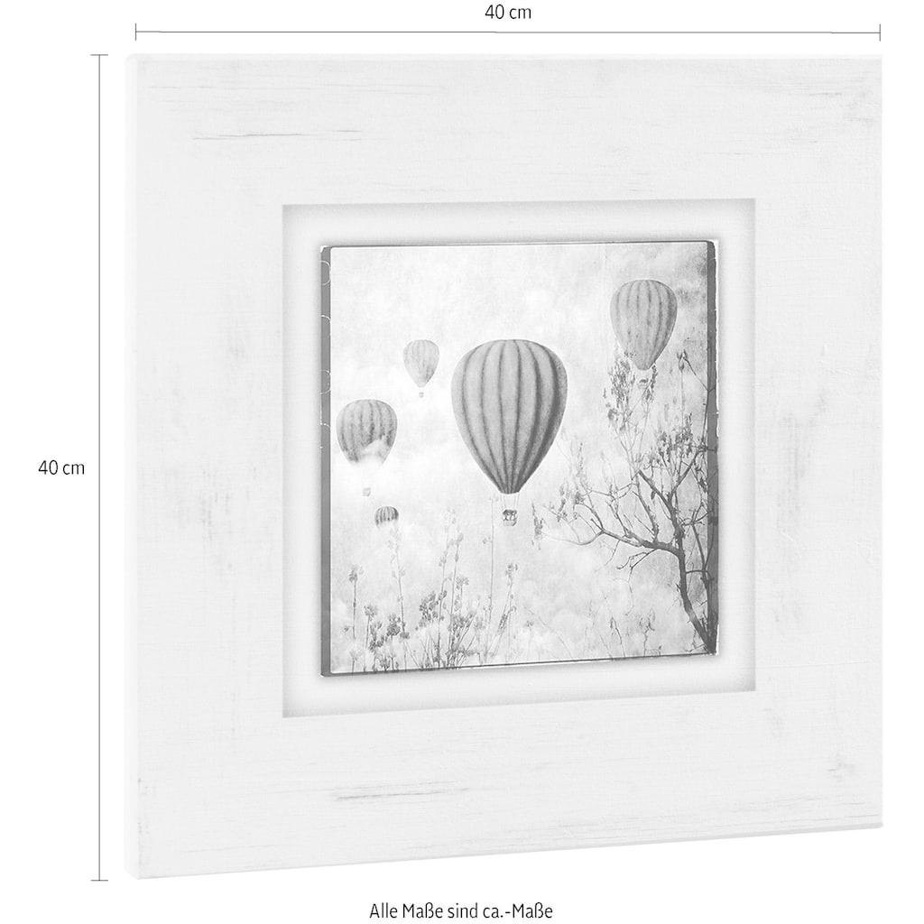 Home affaire Holzbild »Heißluftballons«