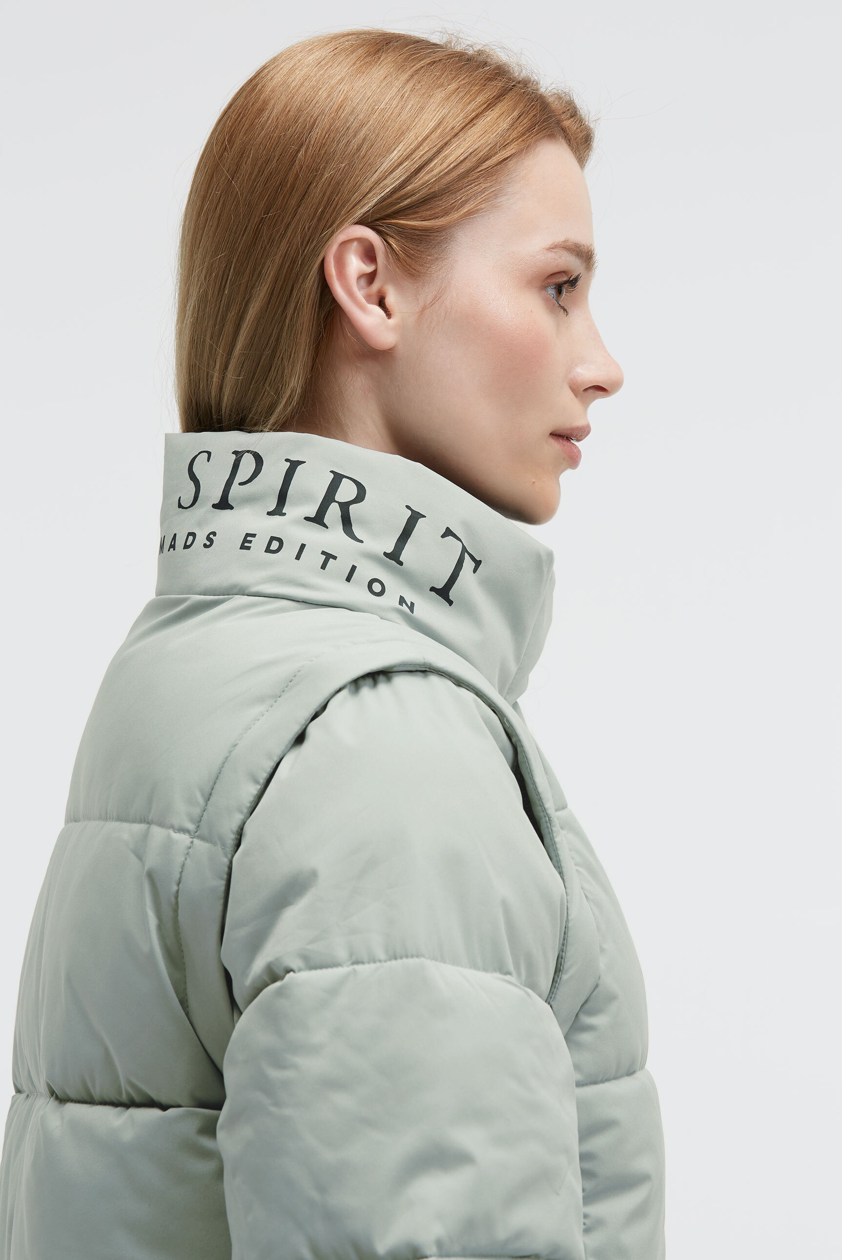 SOCCX Winterjacke ohne Kapuze mit abnehmbaren Ärmeln