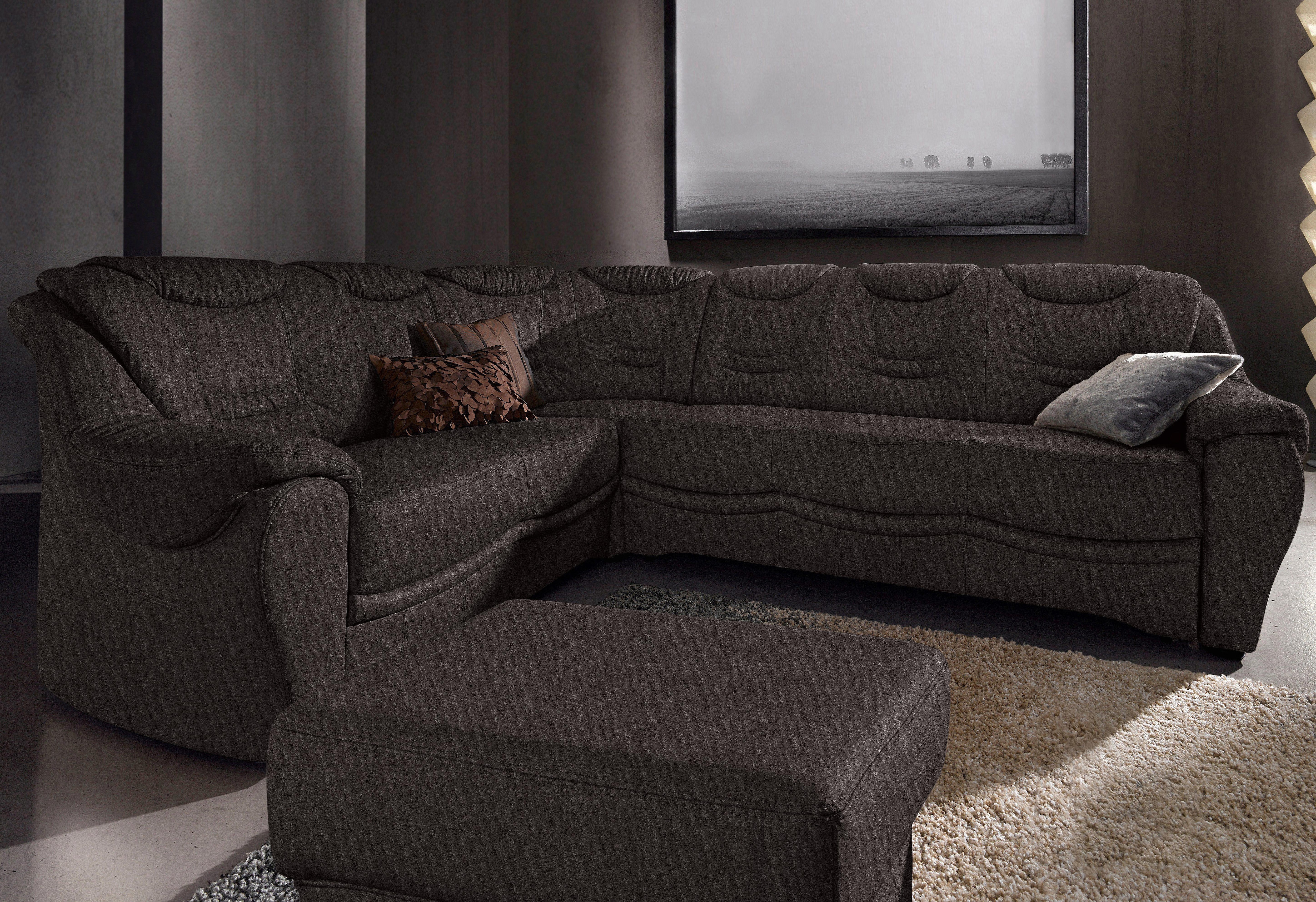 sit&more Ecksofa "Benson L-Form" wahlweise mit Schlaffunktion