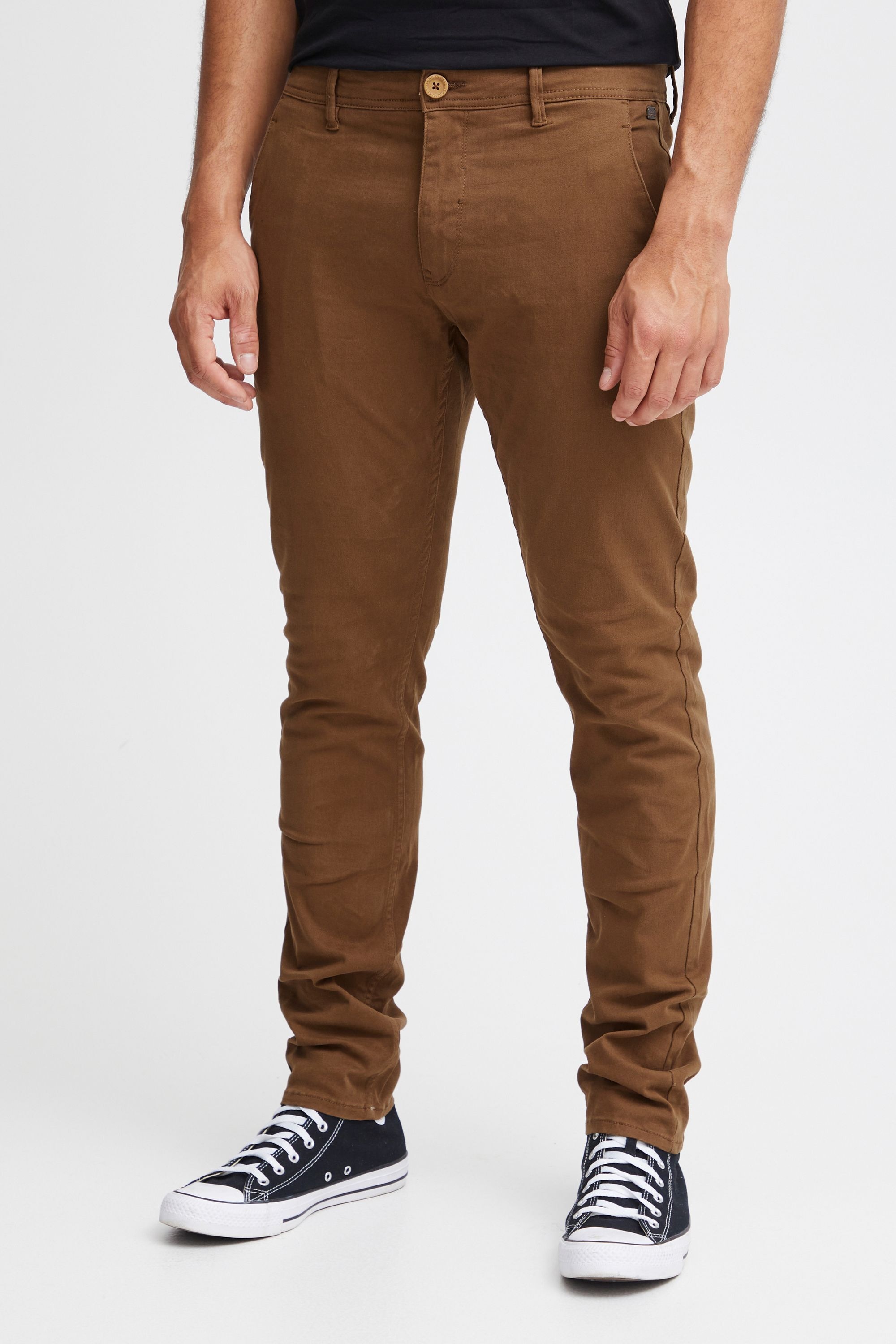 Blend Chinohose "BHNatan" Stoffhose mit normalem Bund und schmalem Beinen - günstig online kaufen