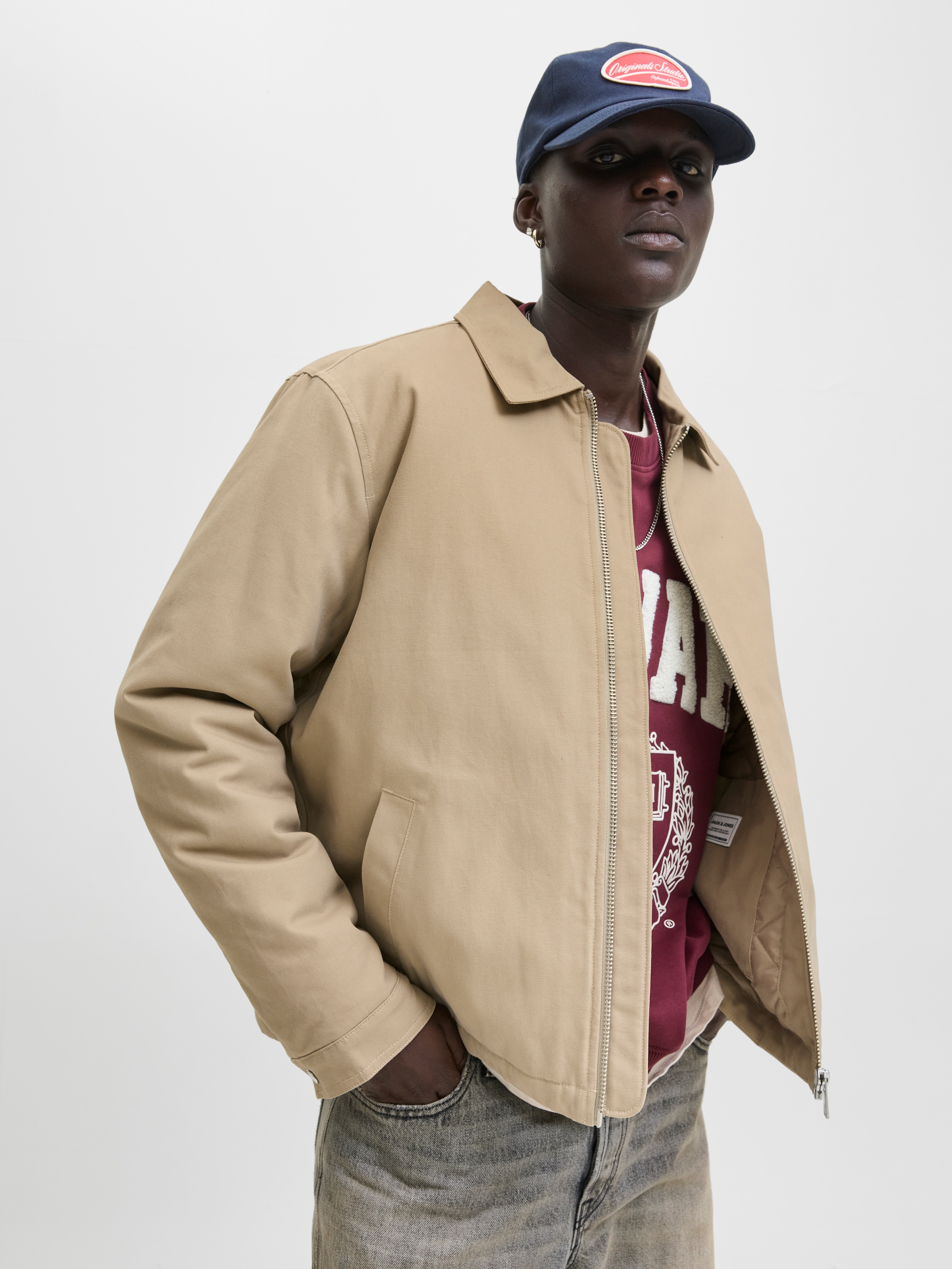 Jack & Jones Outdoorjacke »JJEDOVER WORKER JACKET NOOS«, ohne Kapuze