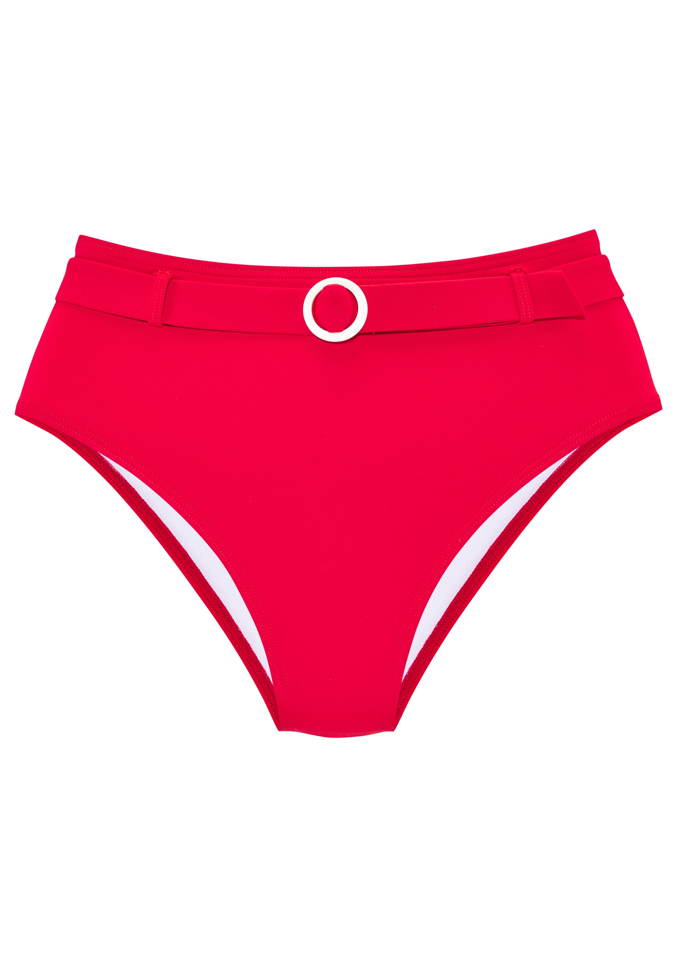 s.Oliver Highwaist-Bikini-Hose »Beverly« mit breitem Ziergürtel
