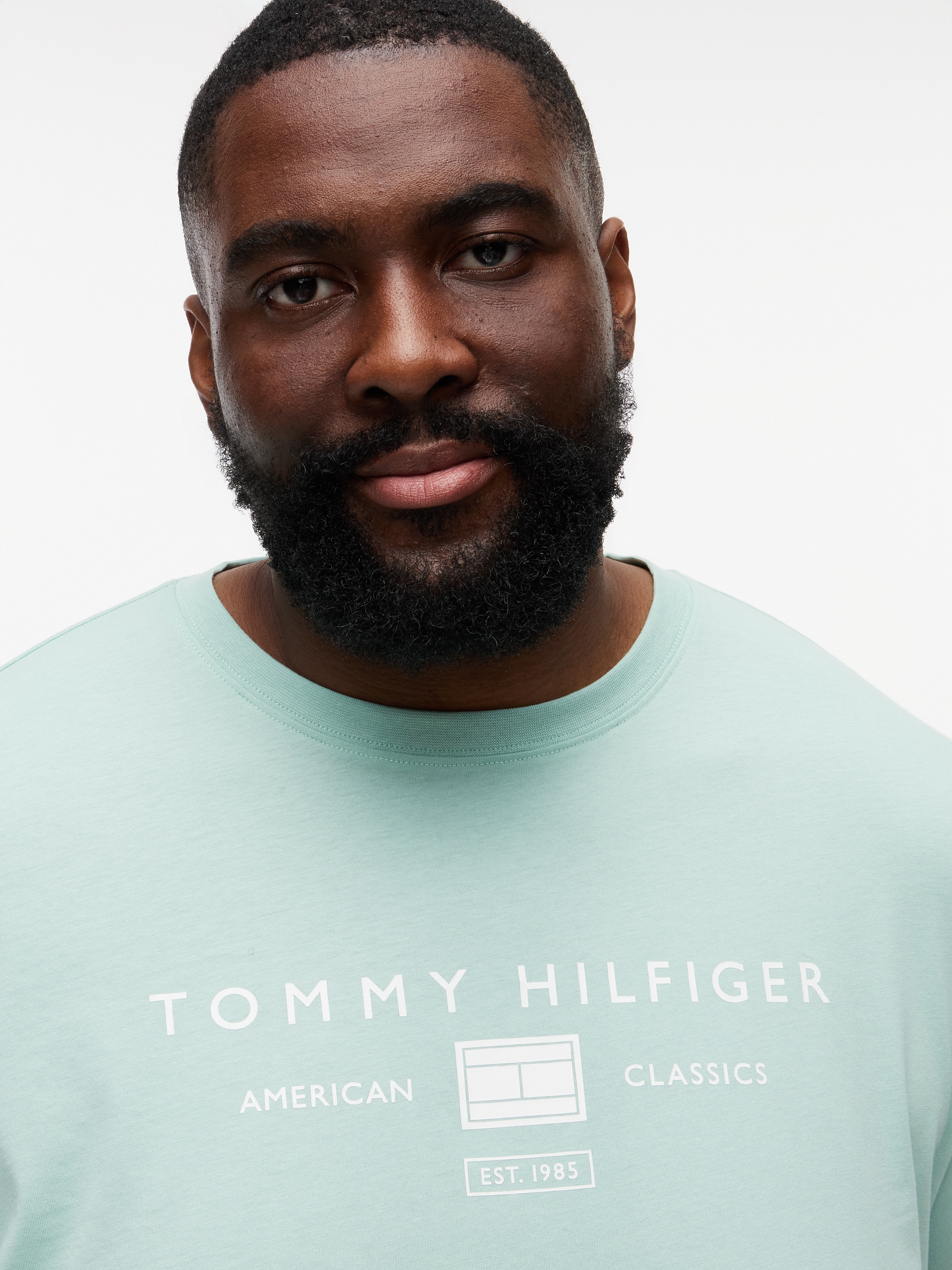 Tommy Hilfiger Big & Tall T-Shirt »BT-BRAND LOVE MONO STACK« Große Größen, aus Jersey mit Logo, normale Passform