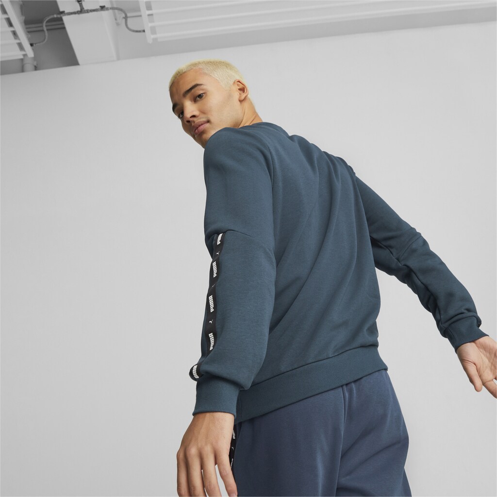 PUMA Sweatshirt »Essentials+ Sweatshirt mit Rundhalsausschnitt und Logo-Tape«