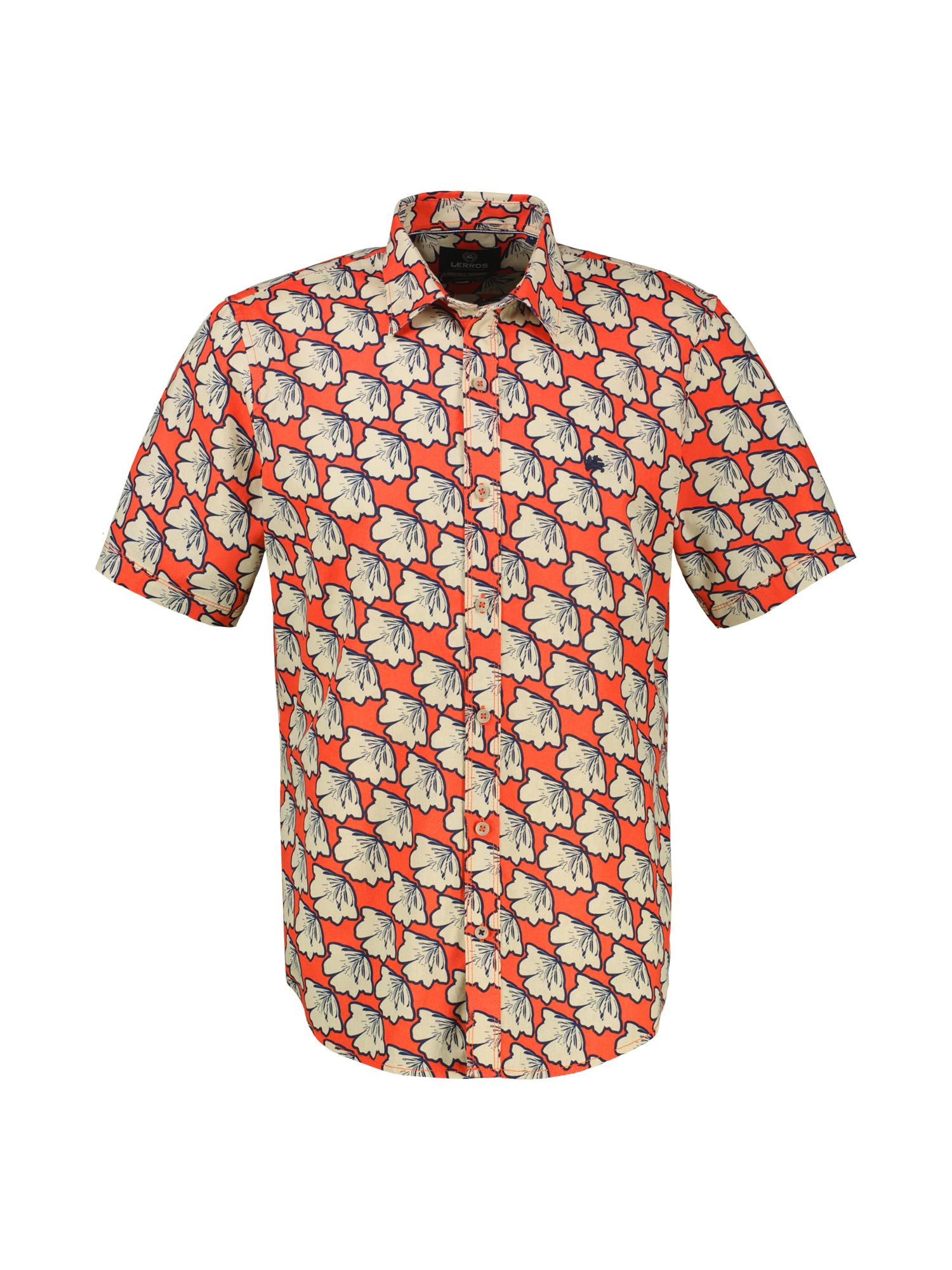 LERROS Kurzarmhemd »Kurzarmhemd mit floralem All-over-Print«