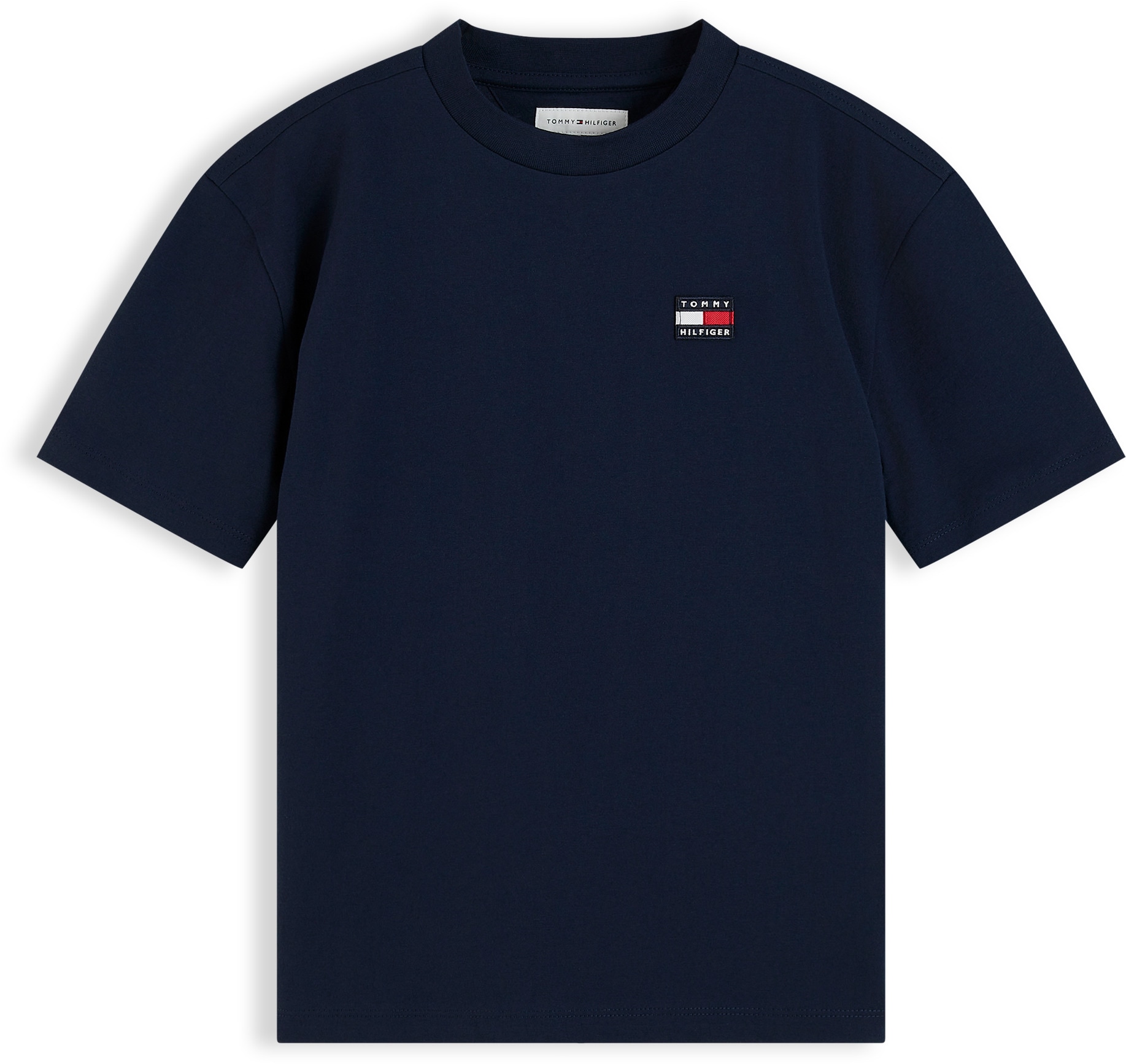 Tommy Hilfiger T-Shirt Rundhalsausschnitt, Regular Fit, reine Baumwolle,Kinder bis 16 Jahre