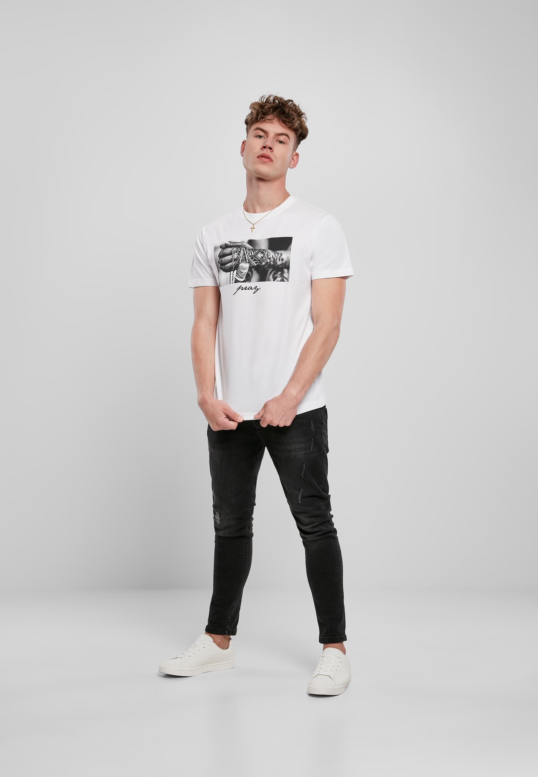 MisterTee T-Shirt »MisterTee Herren Pray 2.0 Tee«, (1 tlg.)