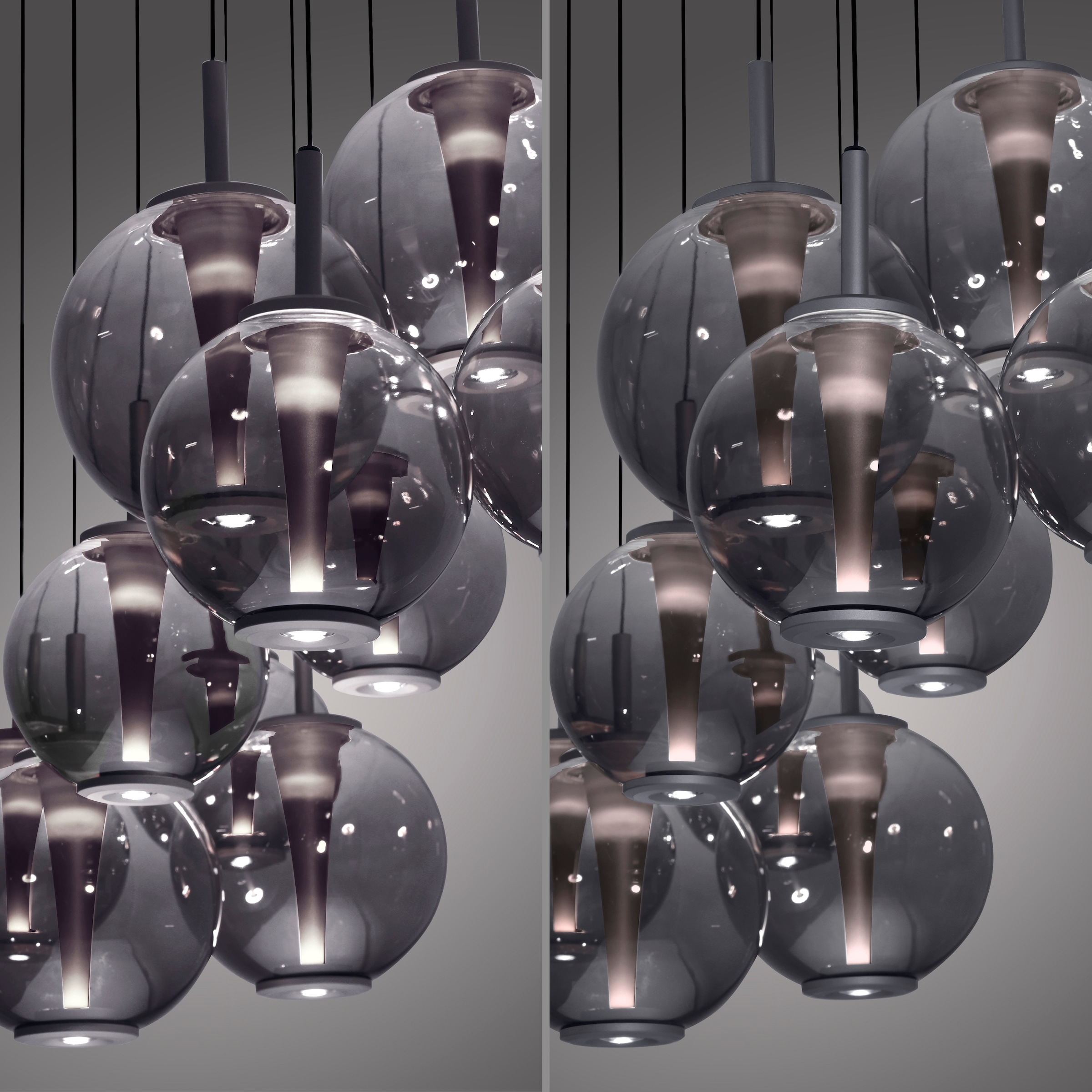 Neuhaus PURE LED Pendelleuchte »PURE E-Infinity« LED-Board 1 Stk. warmweiß - kaltweiß e-SLIDE® Funktion, CCT, dimmbar, Fernbedienung