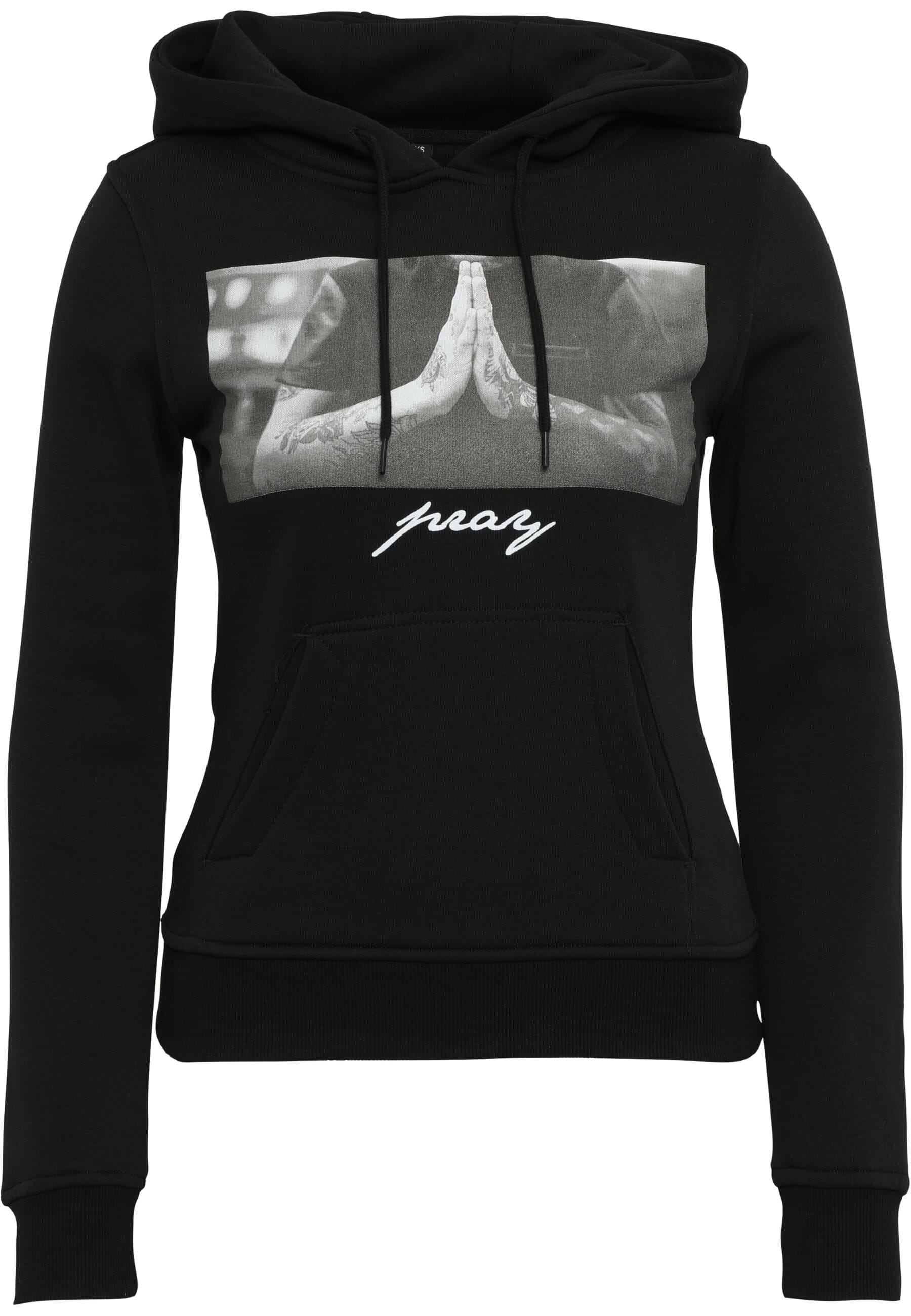 MisterTee Rundhalspullover "MisterTee Damen Ladies Pray Hoody" 1 Stk. tlg. günstig online kaufen