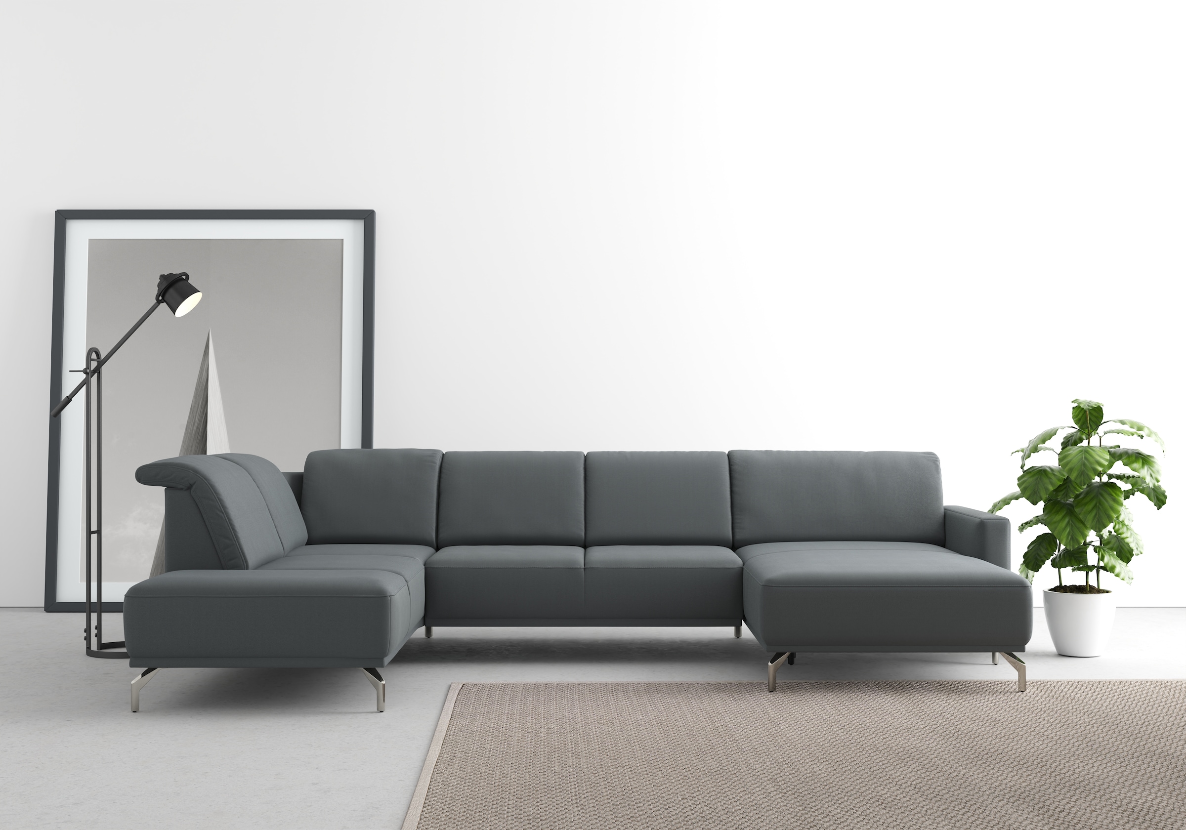 sit&more Wohnlandschaft "Bailando U-Form" wahlweise mit Kopfteilverstellung günstig online kaufen