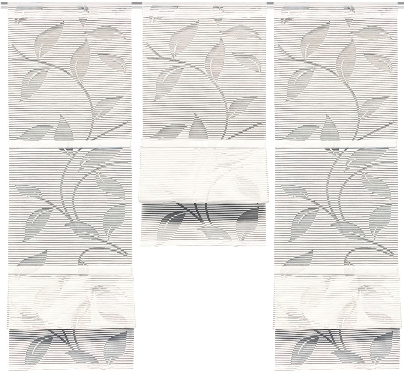 HOME WOHNIDEEN Magnetrollo »RANA« mit Stangendurchzug MAGNETROLLO SET,BAMBUSOPTIK,AUSBRENNER