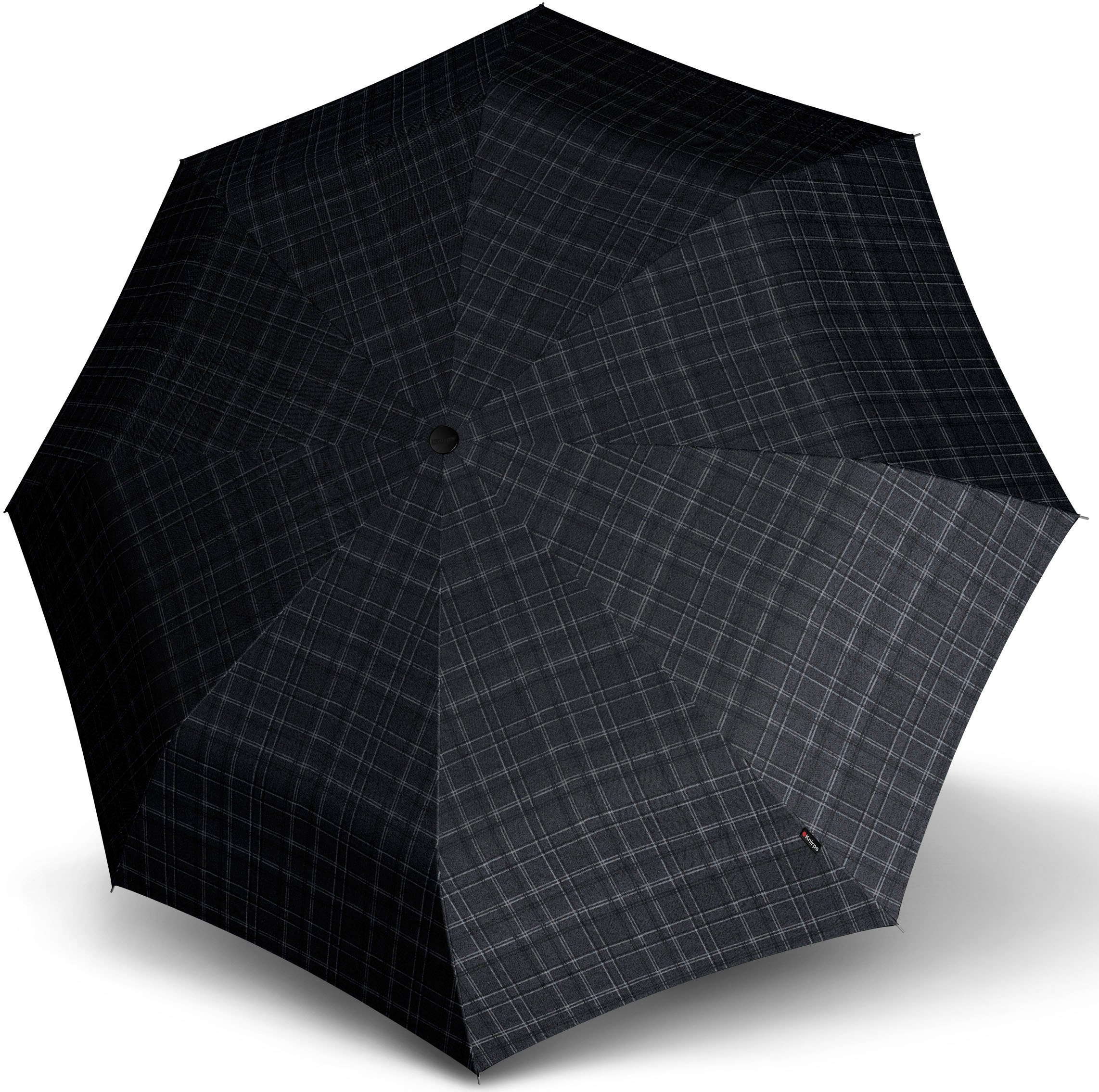 Knirps® Taschenregenschirm »T.400 Extra Large Duomatic, check«, mit großem Schirmdach für 2 Personen