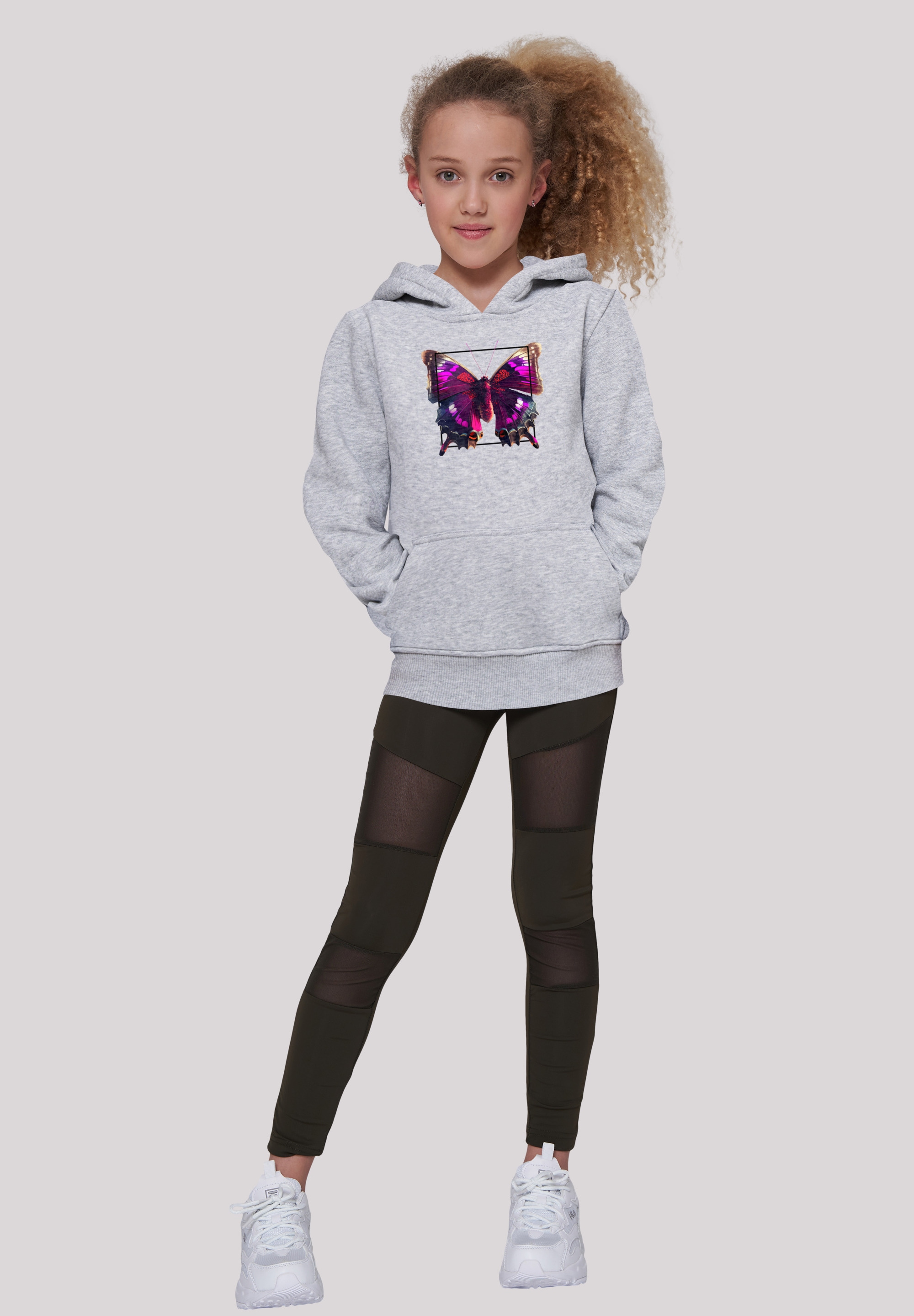 F4NT4STIC Kapuzenpullover »Pink HOODIE | online Print BAUR Schmetterling UNISEX«, bestellen