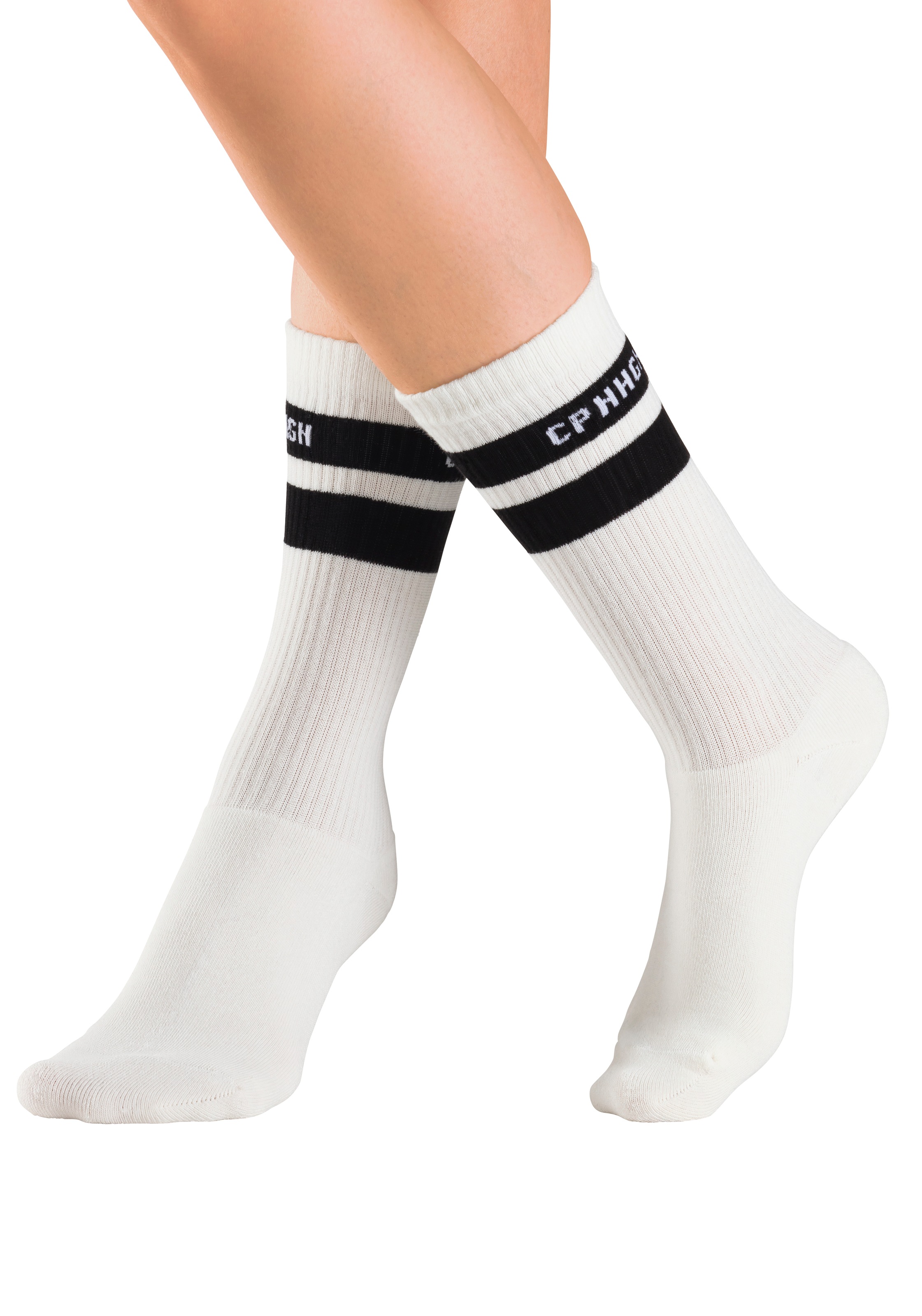 Thumbnail - Copenhagen Studios Tennissocken Packung, 3 Paar tlg. mit Streifendesign und Vollfrottee