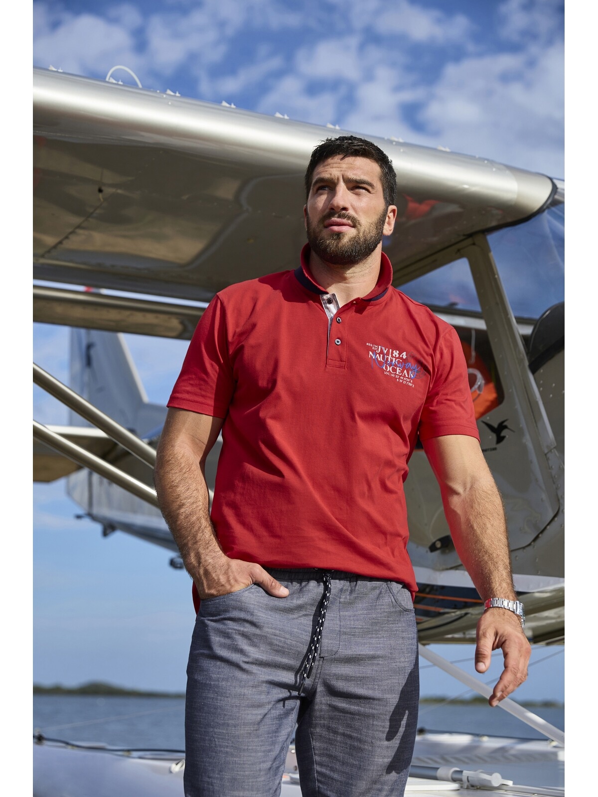 Jan Vanderstorm Poloshirt »Doppelpack Poloshirt DAGFINN«, (2 tlg.), in zwei Farben