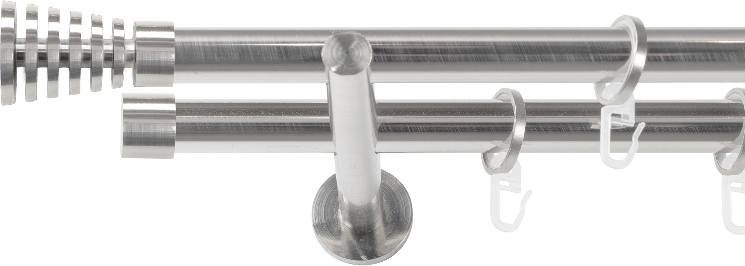 SN DECO GROUP Gardinenstange Ø 19 mm 2 läufig-läufig Fixmaß;kürzbar