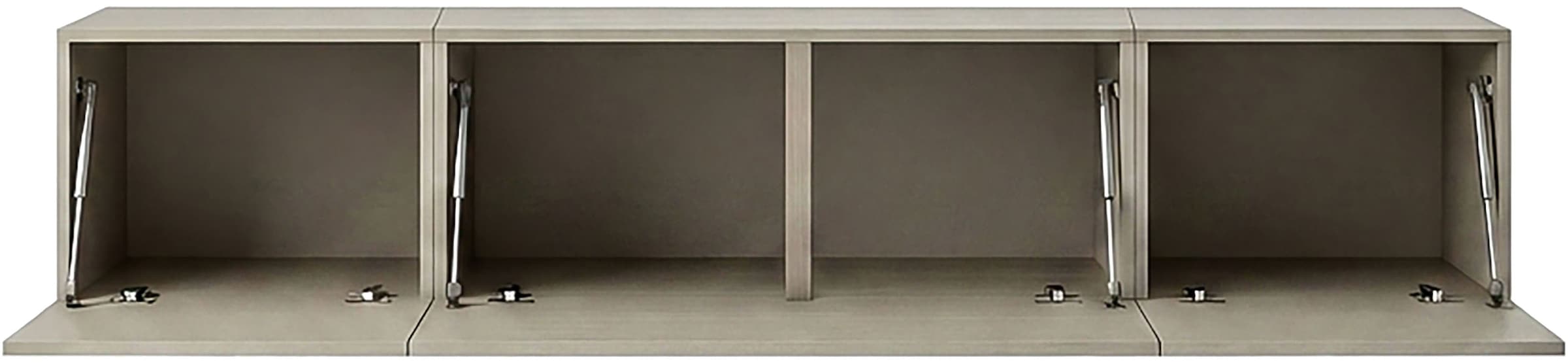 OTTO home Lowboard »SPIAGGIA, 3-teiliges Set, Breite 180cm, stehend & hängend montierbar« TV-Möbel, TV-Schrank, TV-Lowboard, Mediaboard