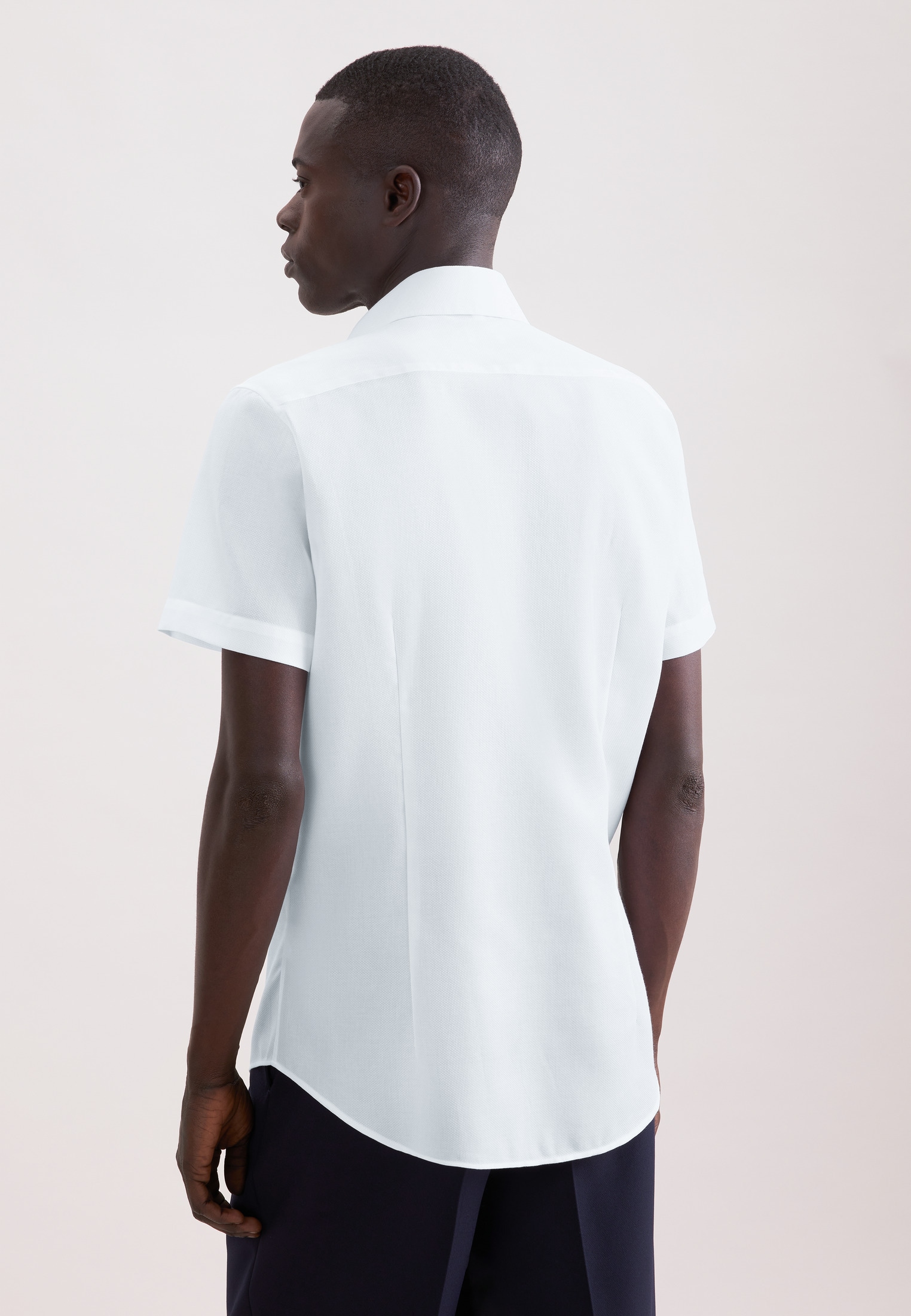 seidensticker Businesshemd »Schwarze Rose« Shaped 1/2 Kentkragen Struktur