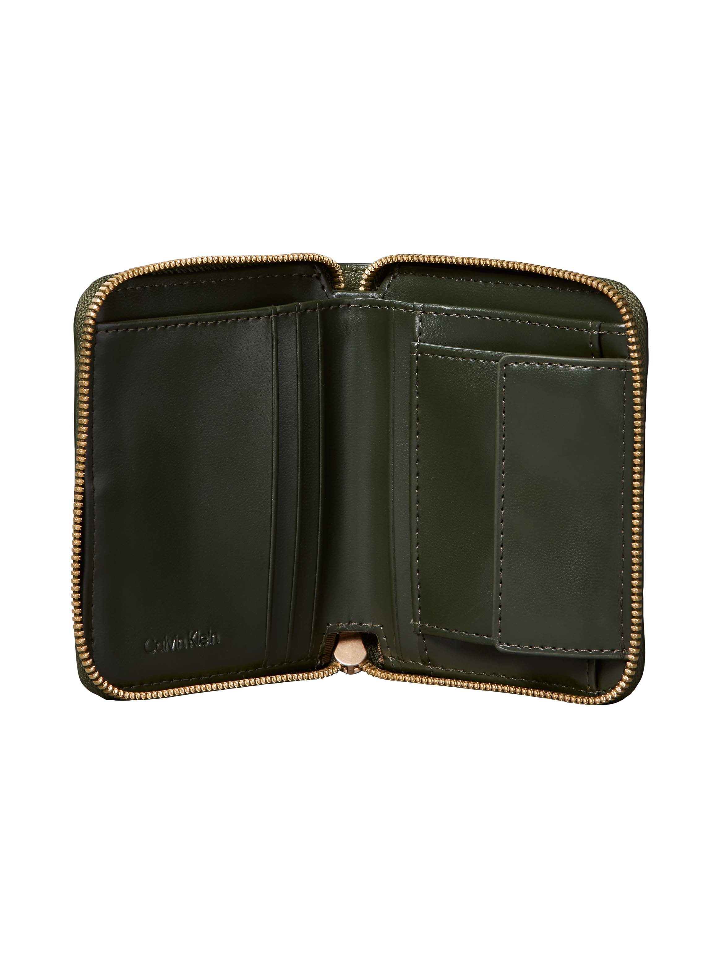 Calvin Klein Geldbörse »FOIL LOGO MEDIUM ZIP AROUND« Damen Portemonnaie, Geldbeutel, Money Pocket mit CK-Schriftzug