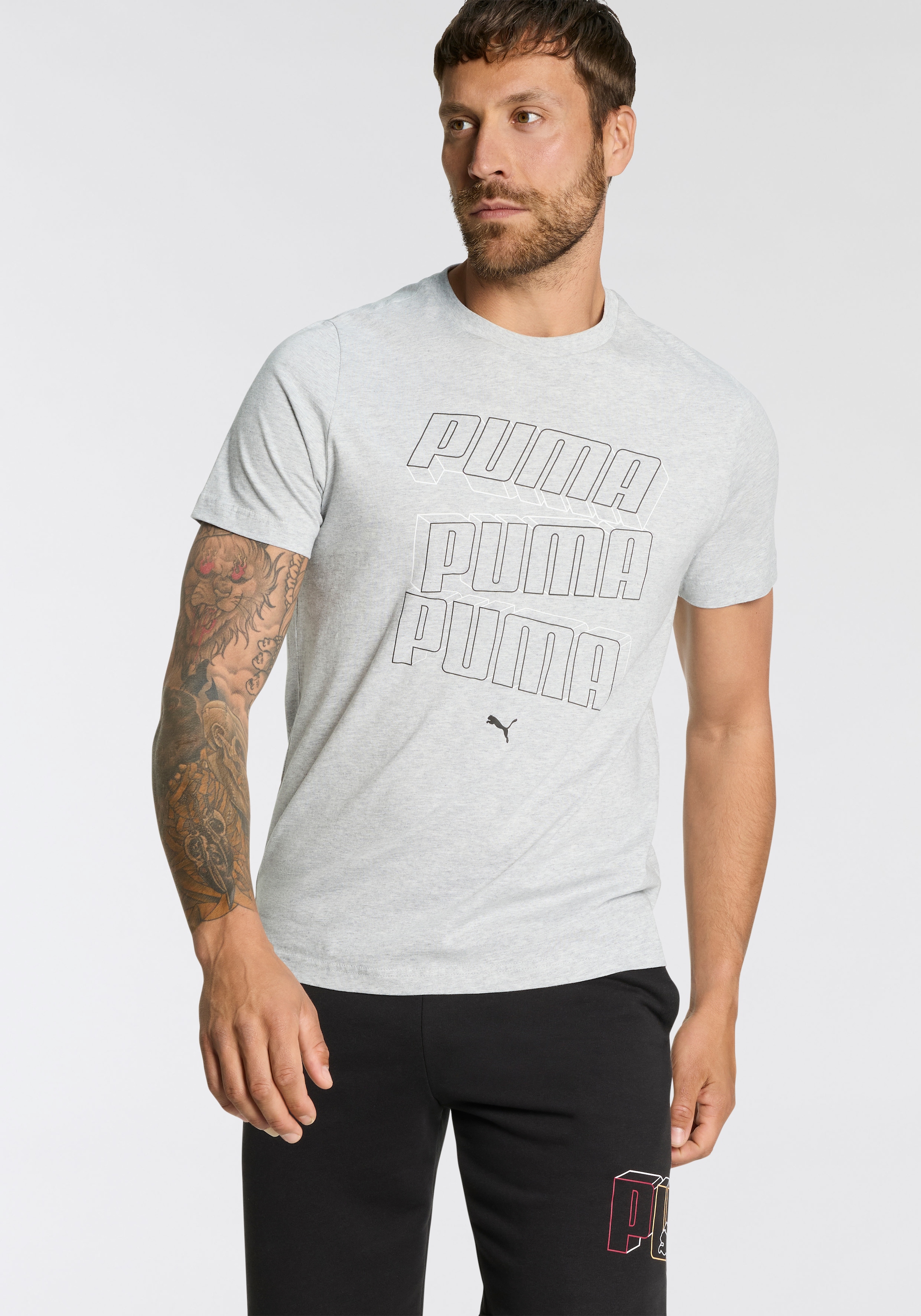 PUMA T-Shirt "ESS LOGO LAB HOG TEE", für Herren günstig online kaufen