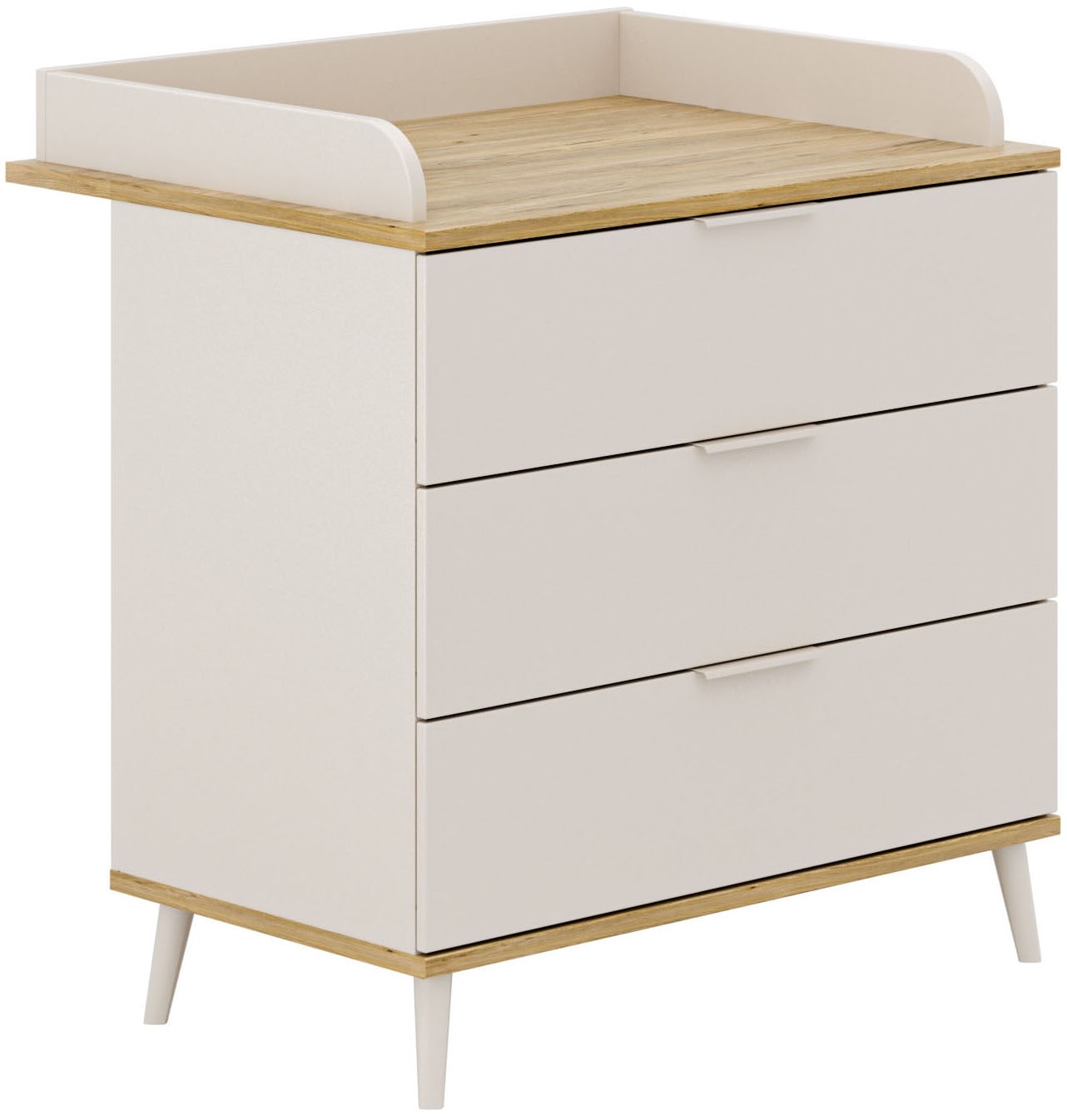 YUNY by PAIDI Wickelkommode "HAZEL in Beige, 3 Schubladen mit Soft-Close, i günstig online kaufen