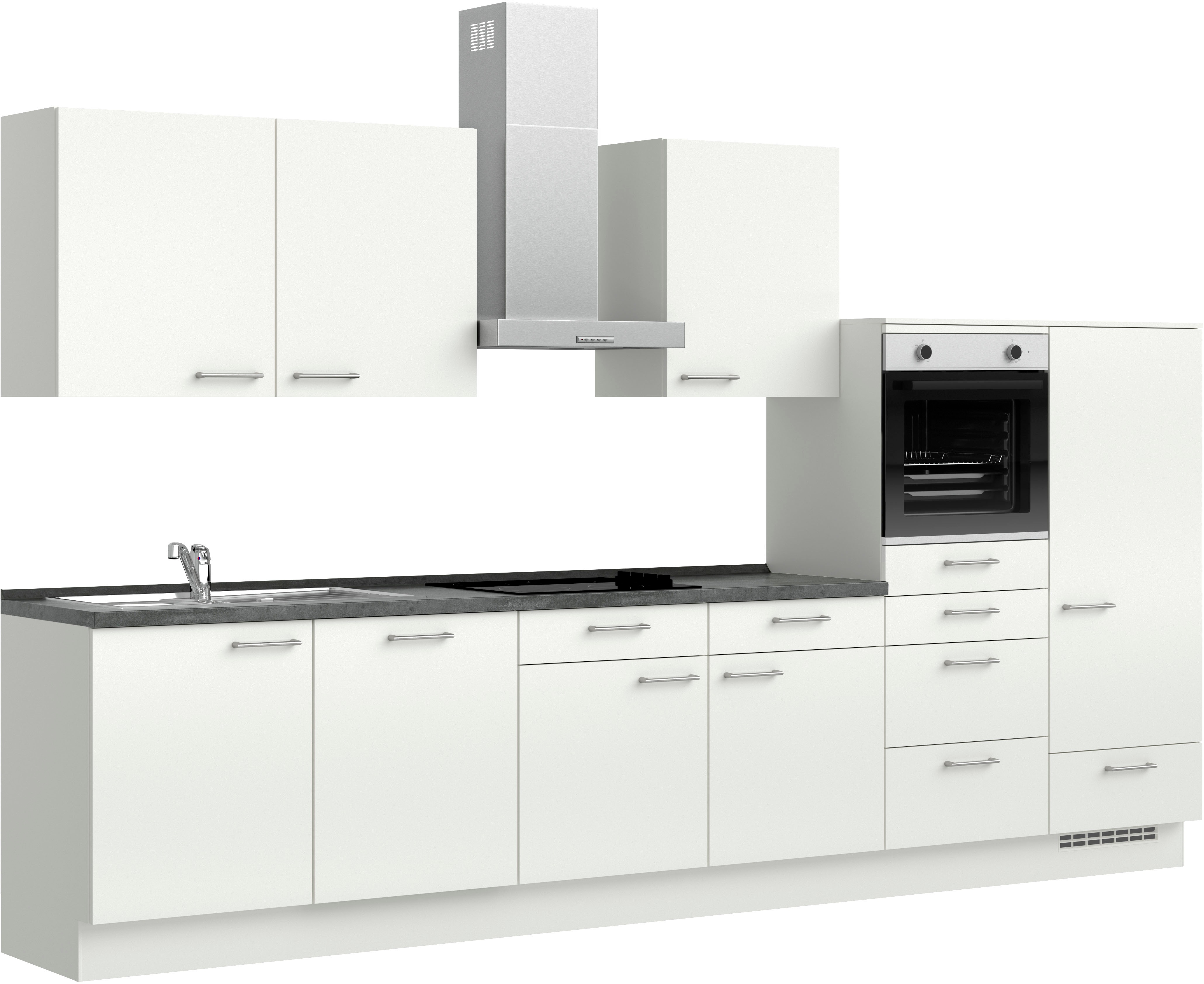 Thumbnail - nobilia Küchenzeile ""Laser I", Ausrichtung wählbar, Breite 360 cm" vormontiert, wahlw. mit unterschiedlichen E-Geräten-...