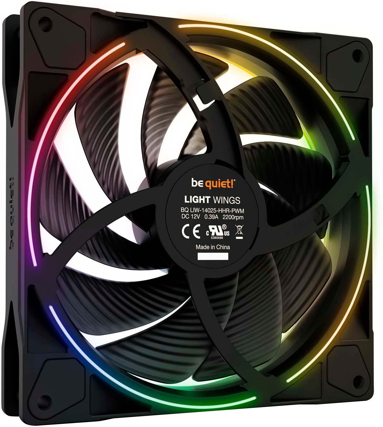 be quiet! Gehäuselüfter »Light Wings 140mm PWM Triple Pack high-speed«, (Packung, 3 St.)