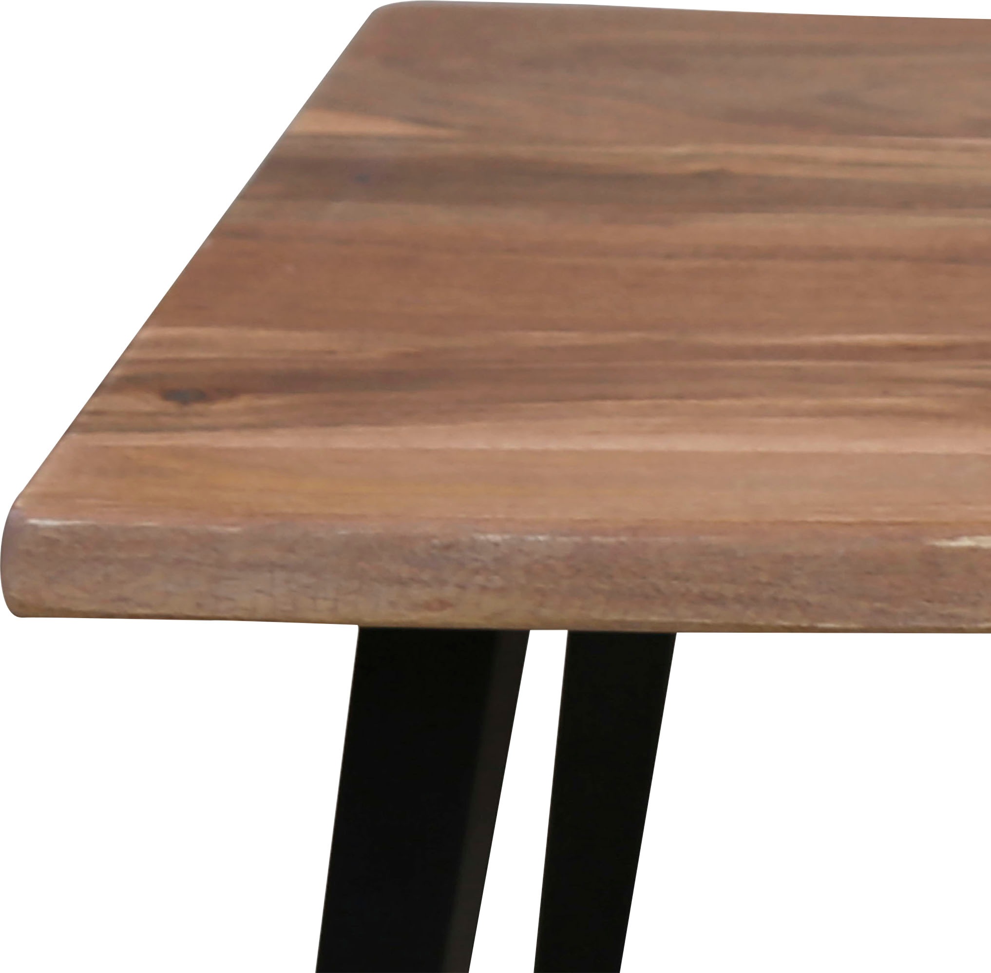 byLIVING Couchtisch »Caddy«, Tischplatte mit Baumkante, Breite 110 oder 60 cm