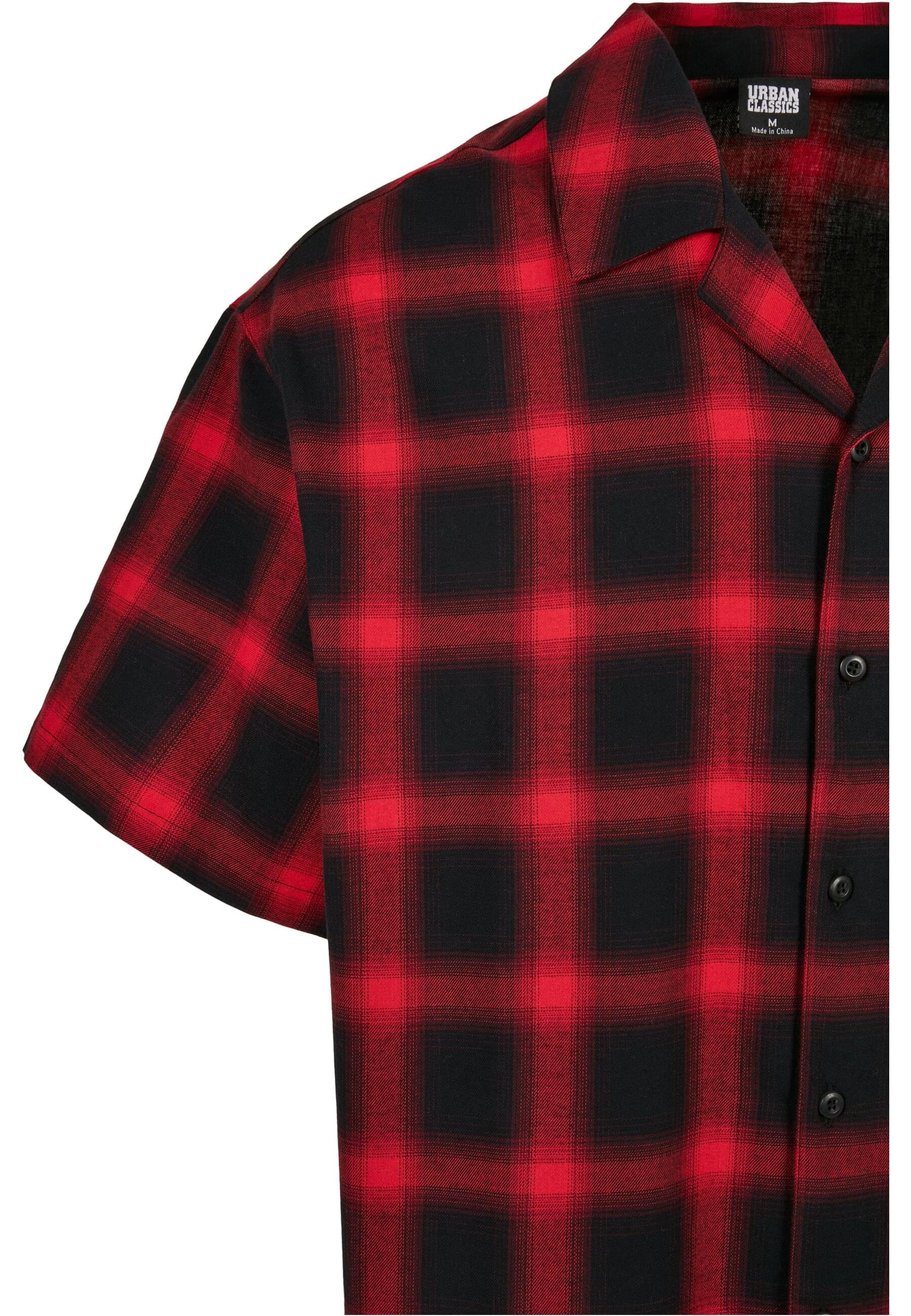 URBAN CLASSICS Langarmhemd »Urban Classics Herren Loose Checked Resort Shirt«, (1 tlg.)