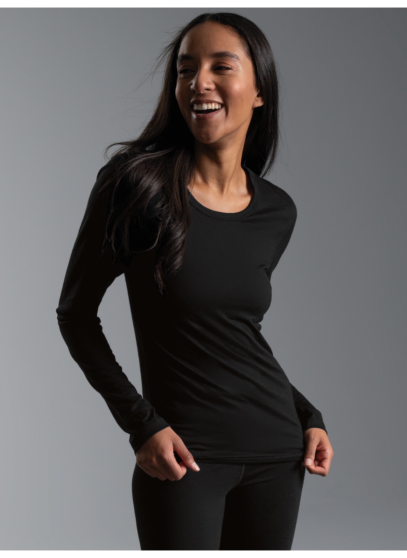 Trigema Longsleeve "TRIGEMA Sportshirt aus Merinowolle" 1 Stk. günstig online kaufen