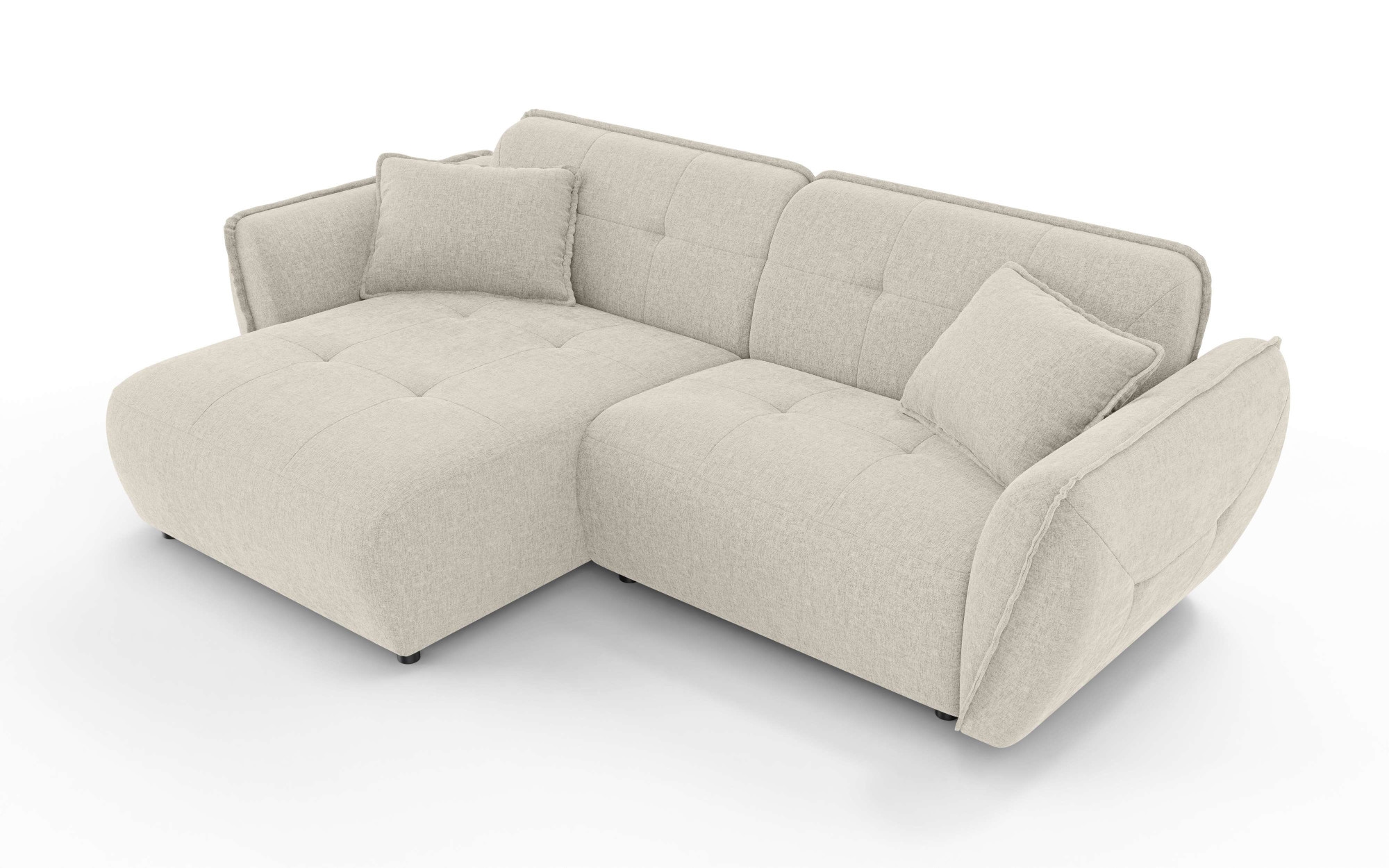 Home affaire Ecksofa "MIRELDA L-Form mit Steppungen, Recamiere rechts/links günstig online kaufen